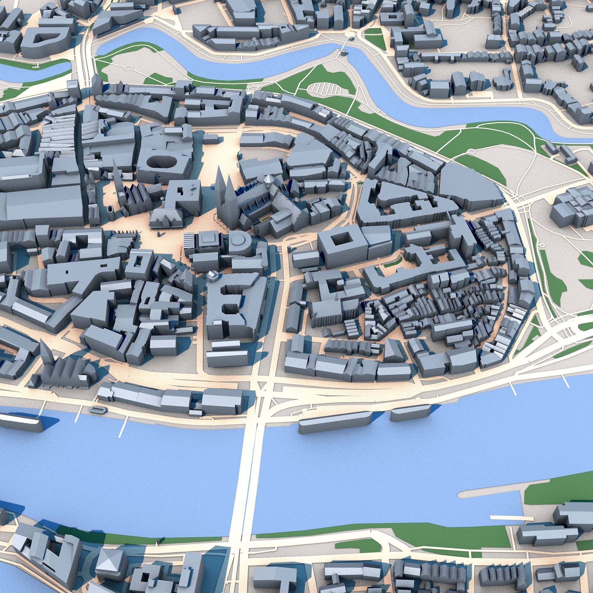 Bremen Cathedral Germany 3D model_8