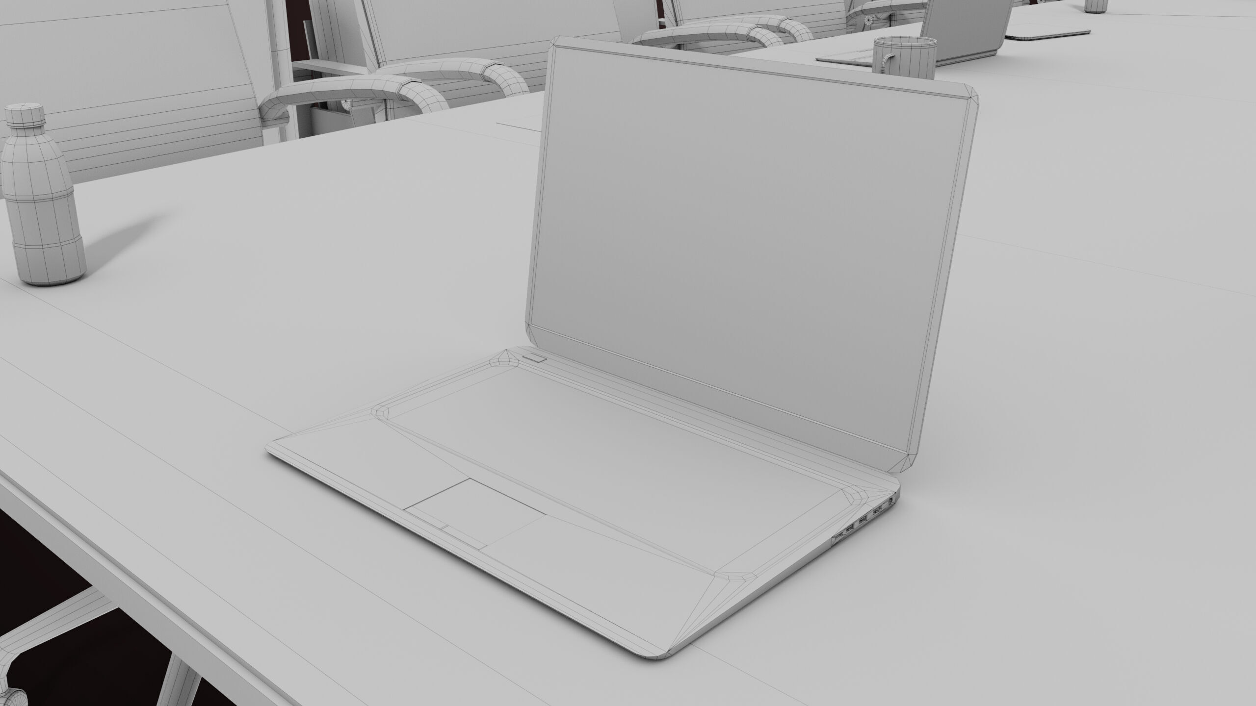 Conference Hall Props Collection Single Mat All PBR Textures Low-poly 3D model_31