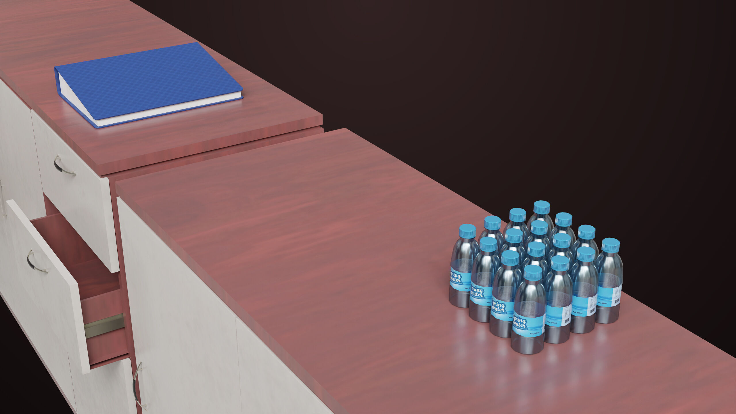 Conference Hall Props Collection Single Mat All PBR Textures Low-poly 3D model_19