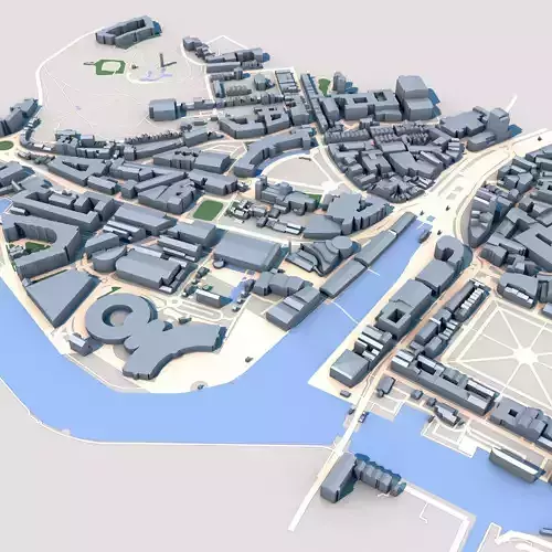 Bristol Cathedral England 3D model