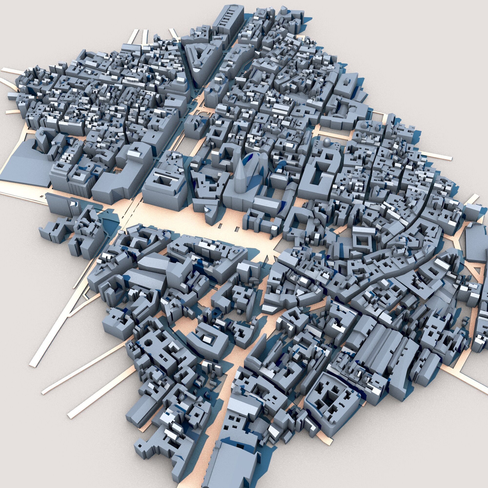 Cathedral in Barcelona Spain 3D model_6