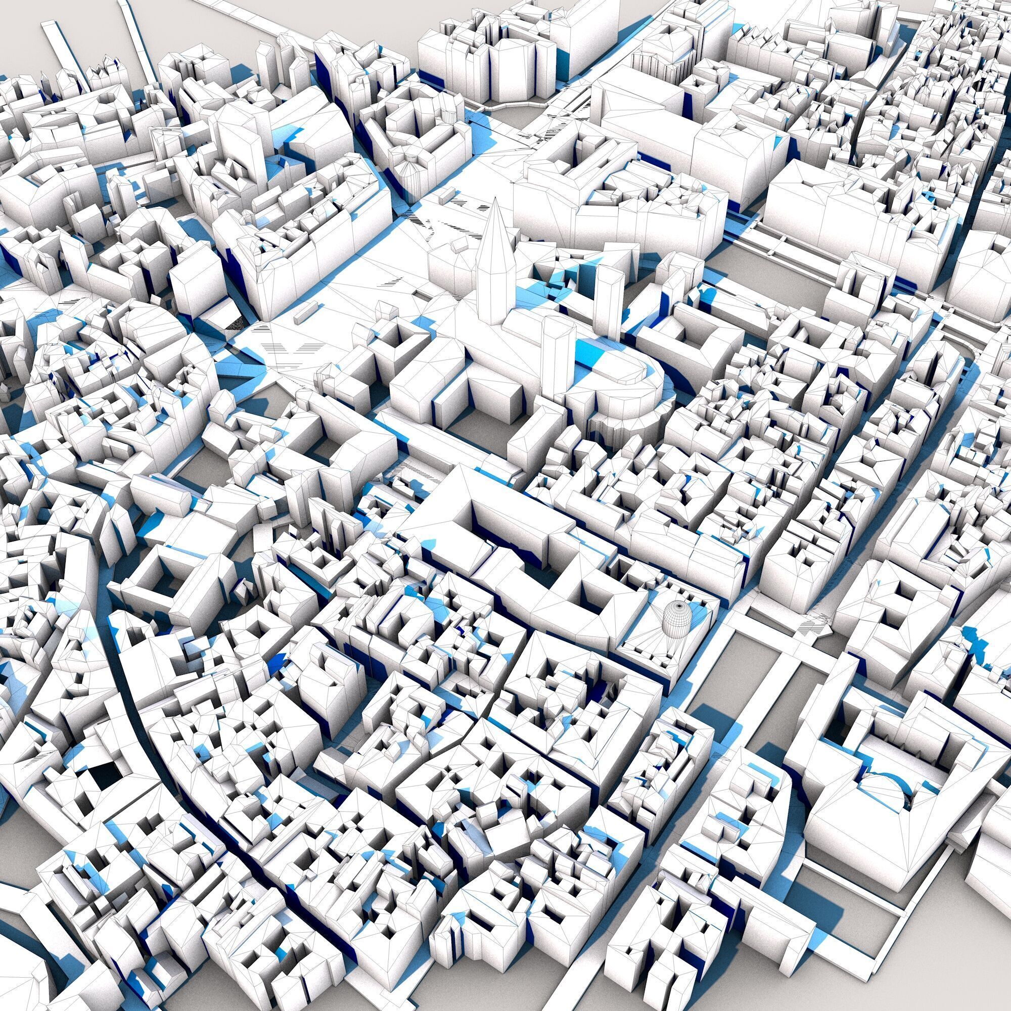 Cathedral in Barcelona Spain 3D model_8