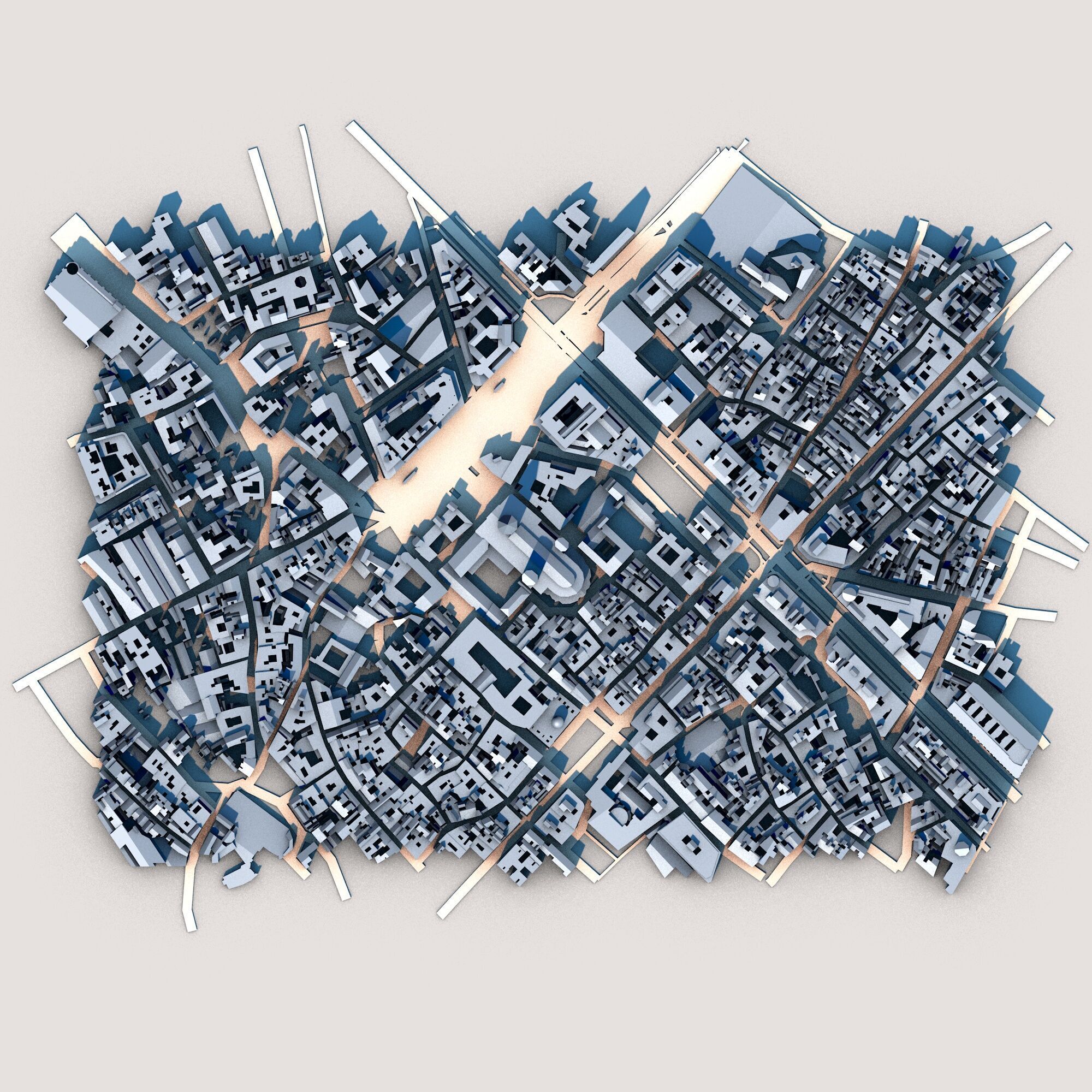 Cathedral in Barcelona Spain 3D model_1