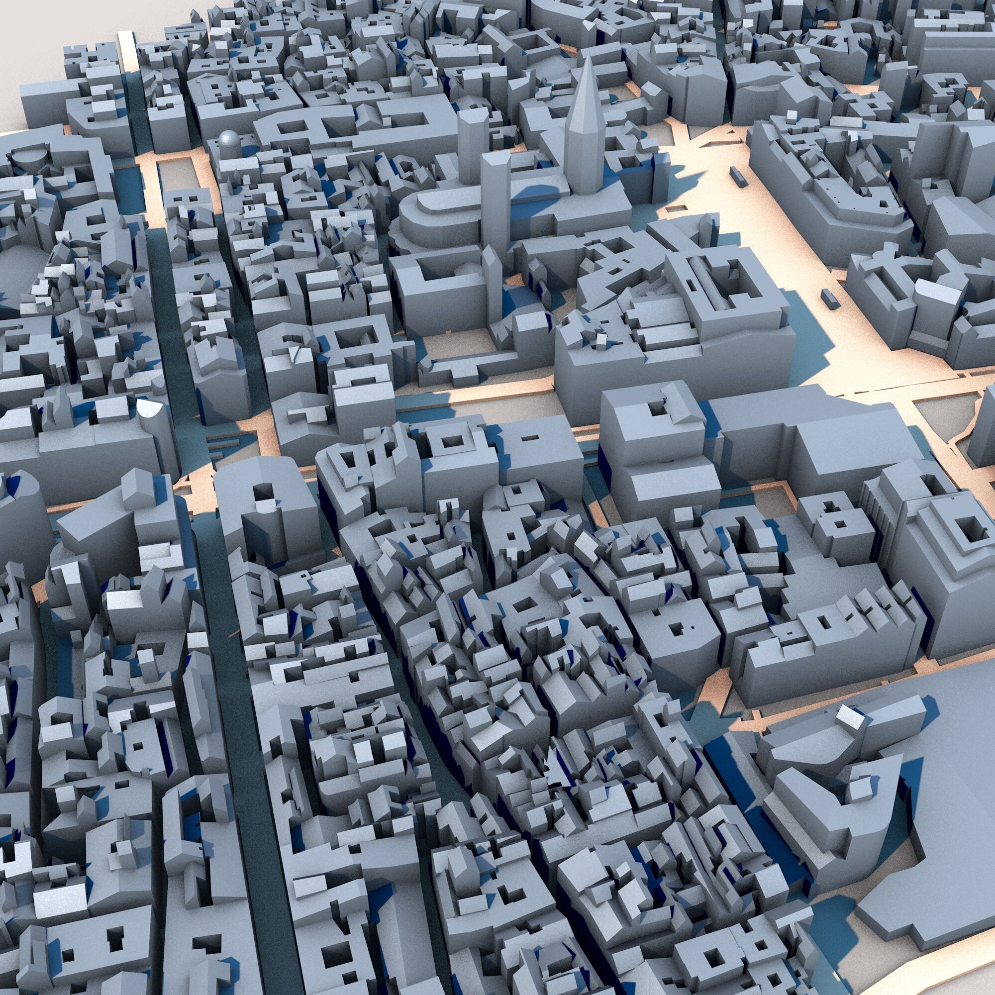 Cathedral in Barcelona Spain 3D model_4