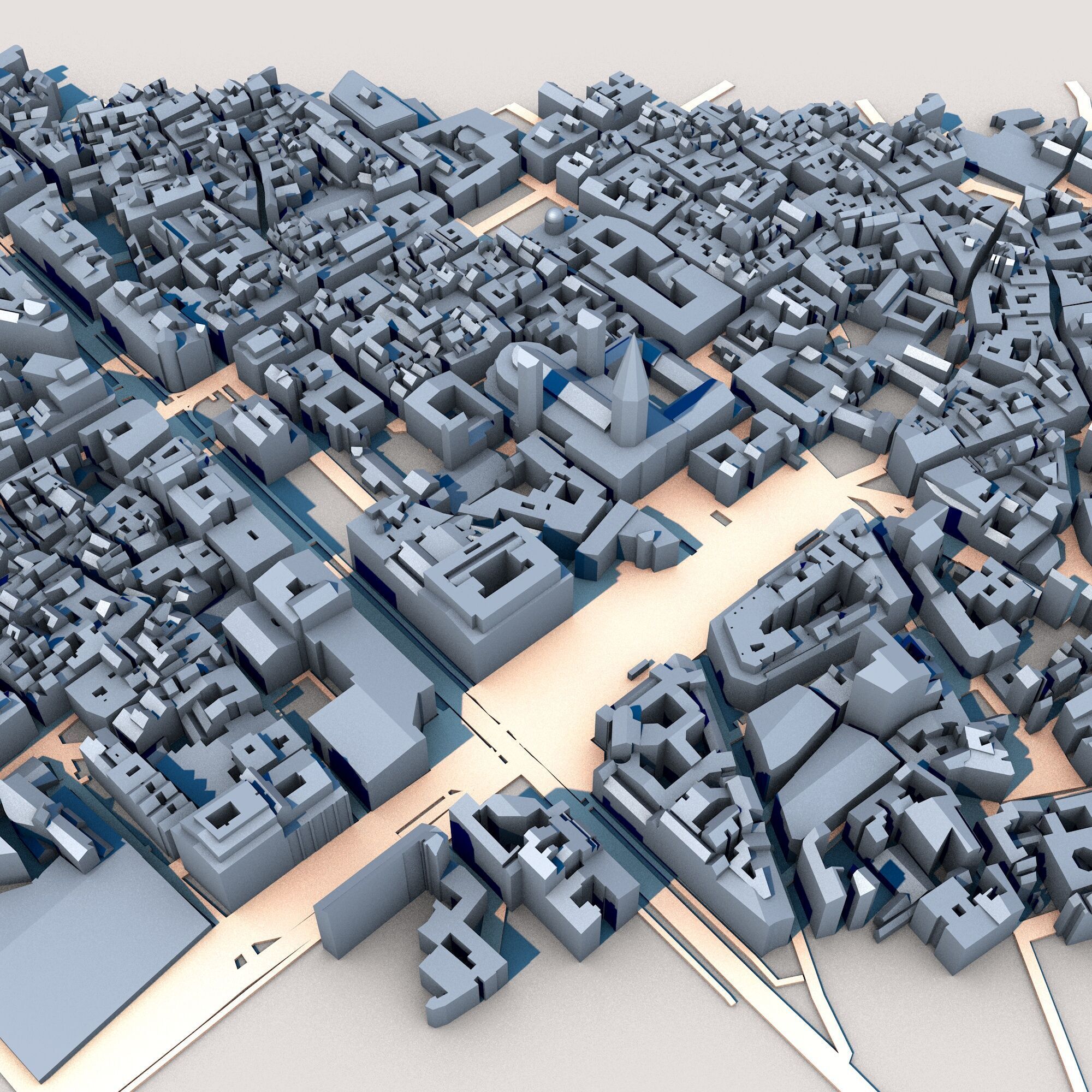 Cathedral in Barcelona Spain 3D model_5