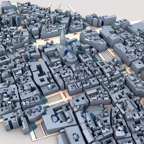 Cathedral in Barcelona Spain 3D model