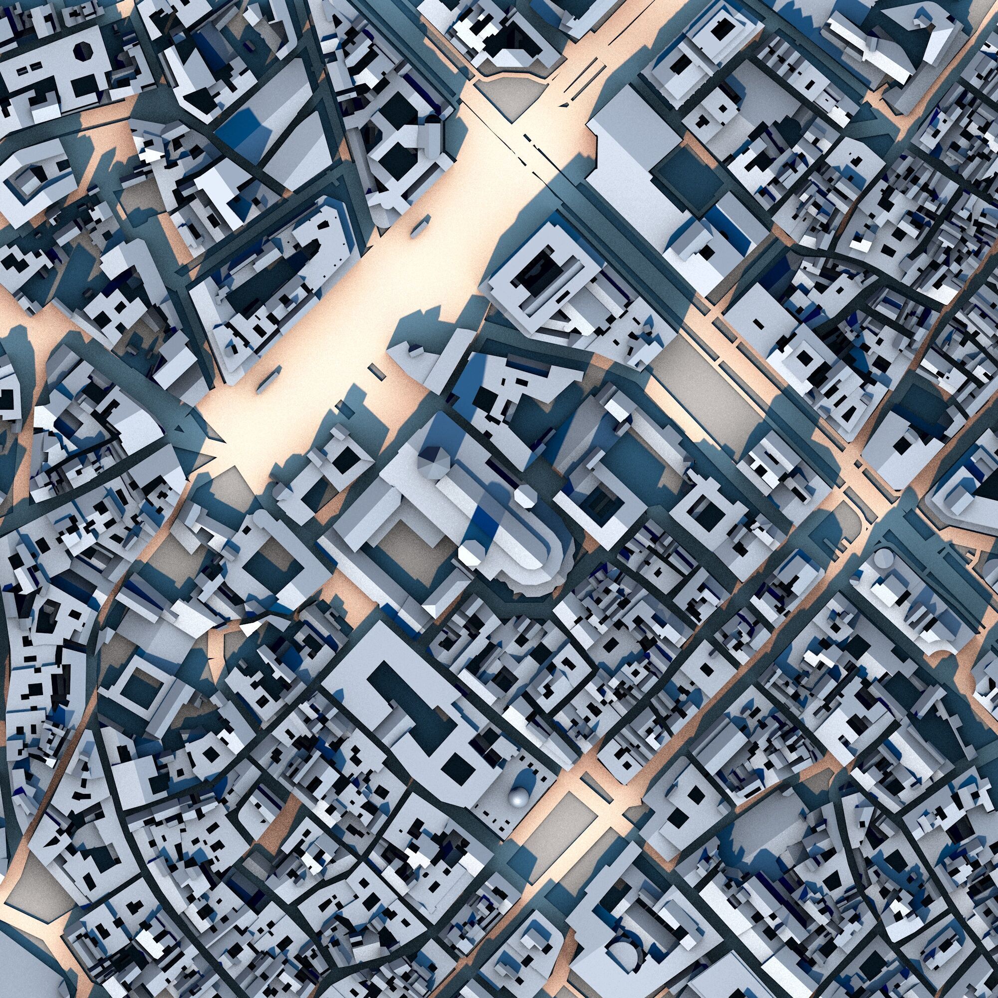 Cathedral in Barcelona Spain 3D model_2