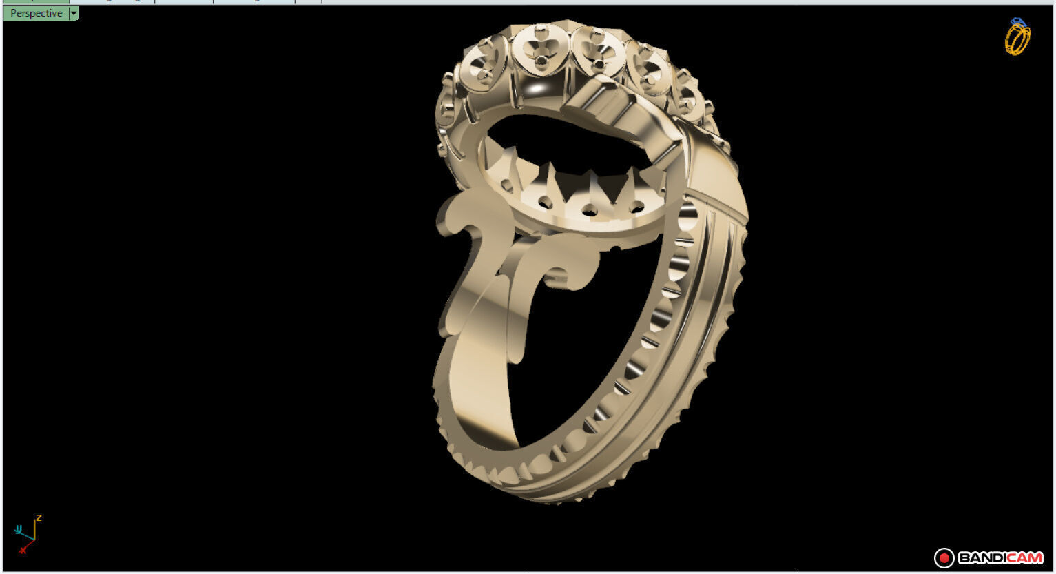 Goldsmith Rad Jewelry Ring Model - Nima 3D model_2