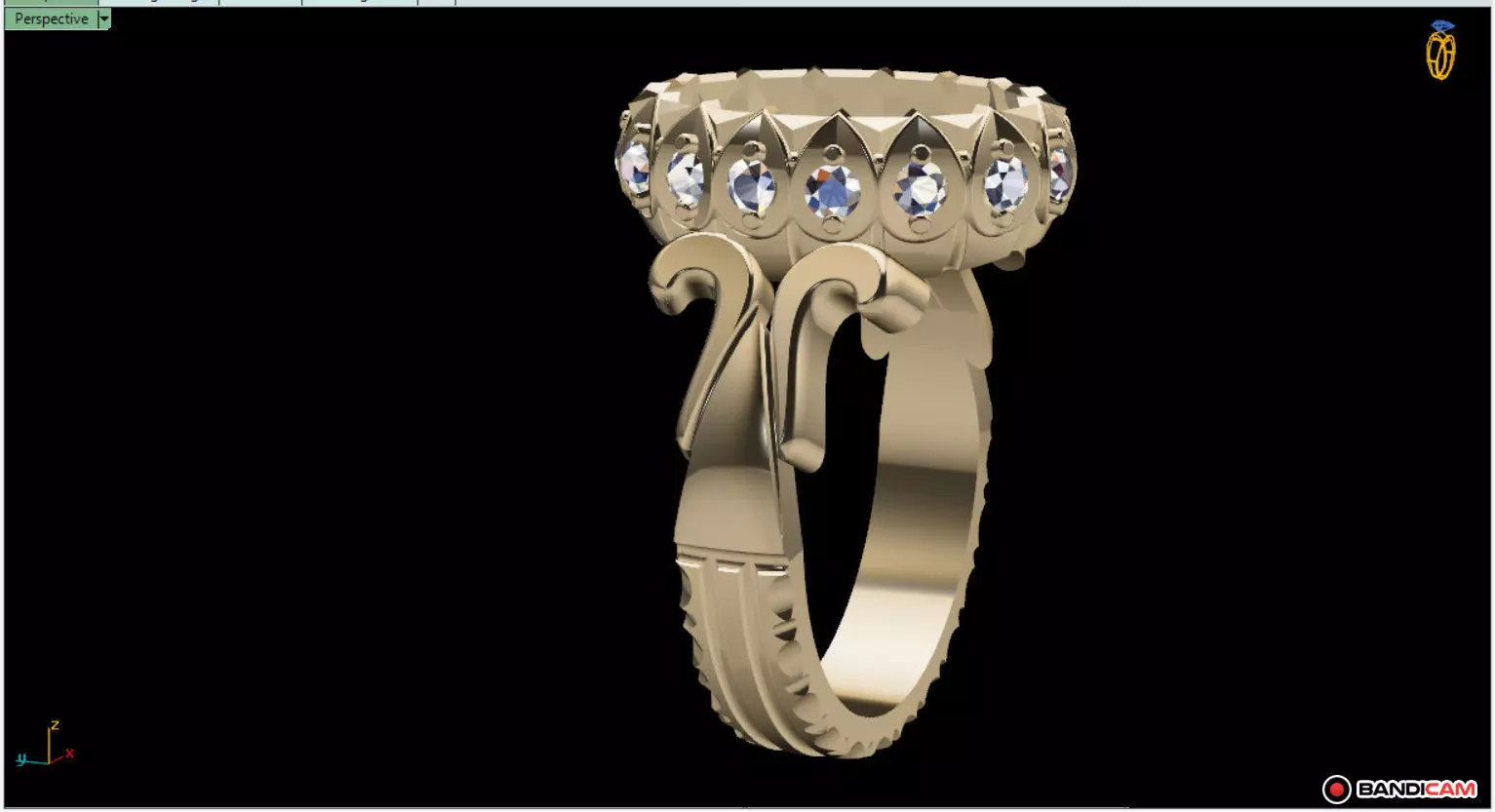 Goldsmith Rad Jewelry Ring Model - Nima 3D model_0