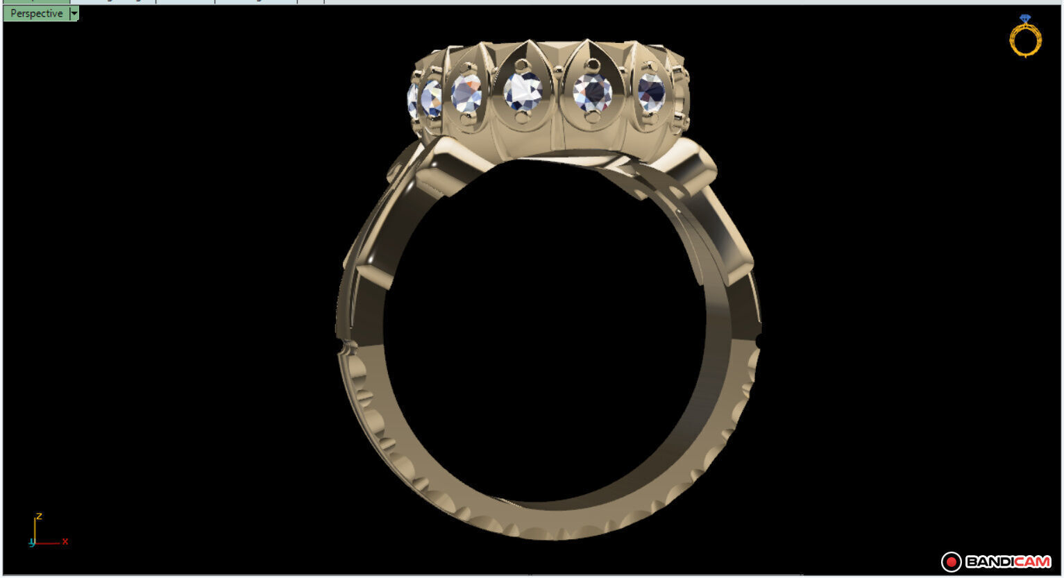 Goldsmith Rad Jewelry Ring Model - Nima 3D model_1