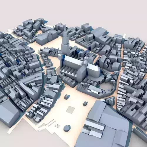 Cathedral of Our Lady Antwerp Belgium 3D model