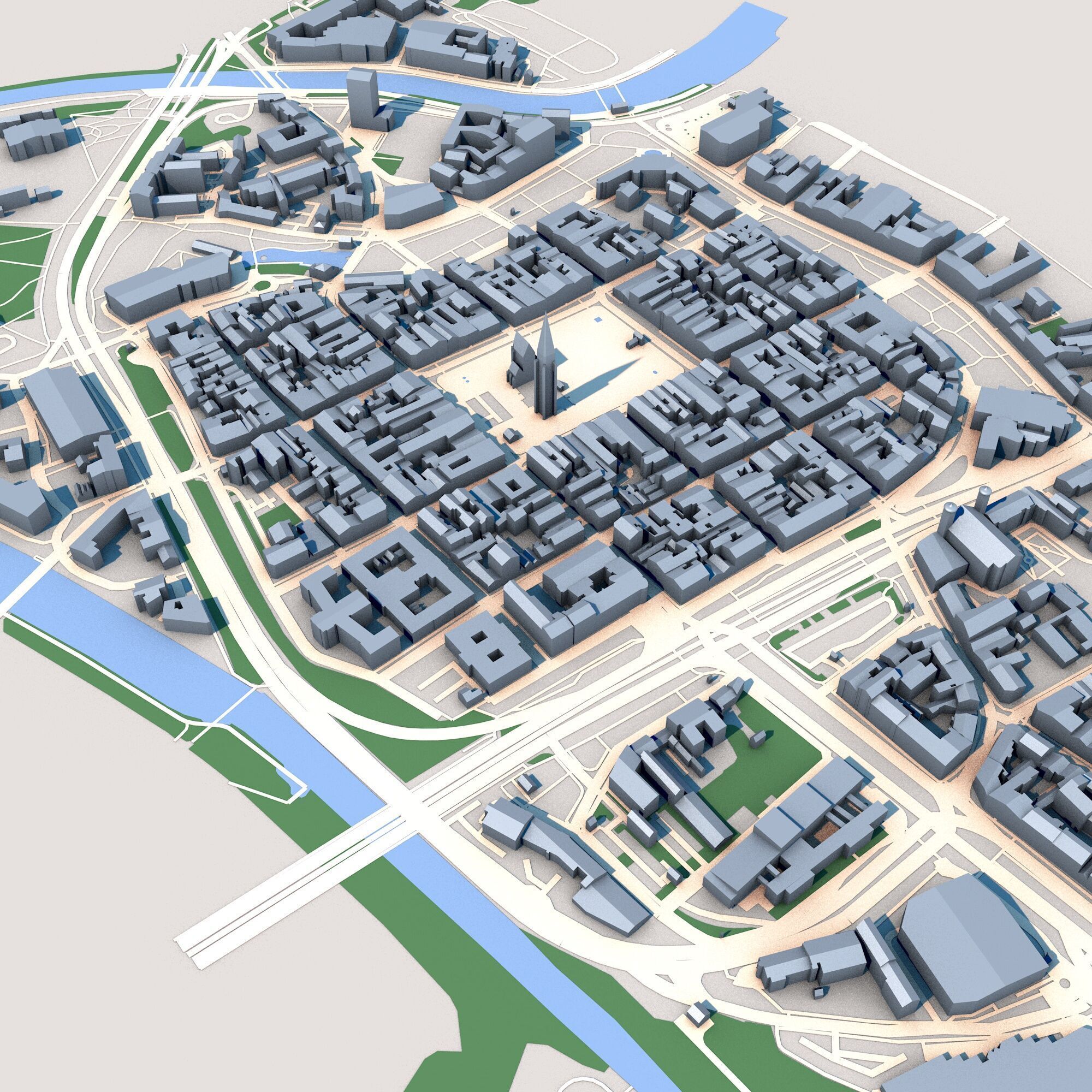 Cathedral of St Bartholomew Pilsen Czechia 3D model_7