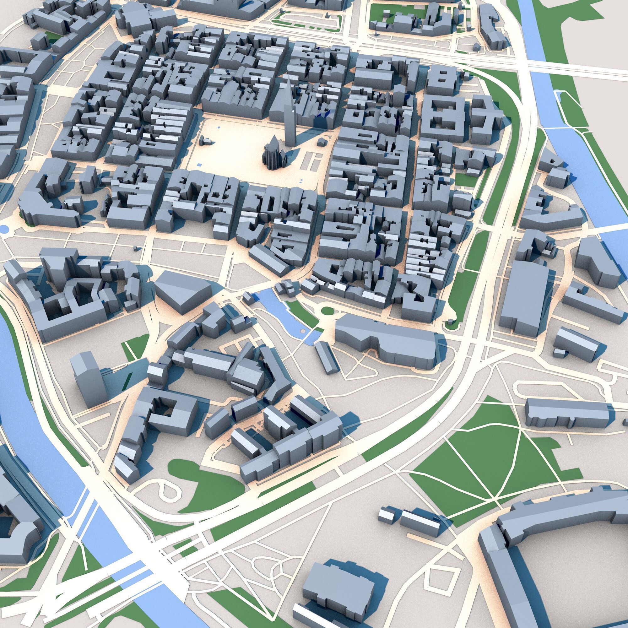 Cathedral of St Bartholomew Pilsen Czechia 3D model_5