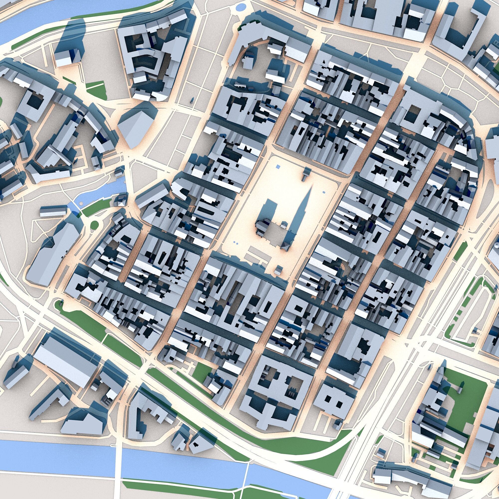 Cathedral of St Bartholomew Pilsen Czechia 3D model_1