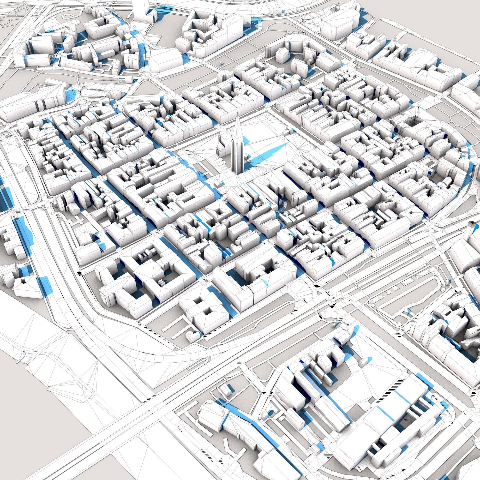 Cathedral of St Bartholomew Pilsen Czechia 3D model_8