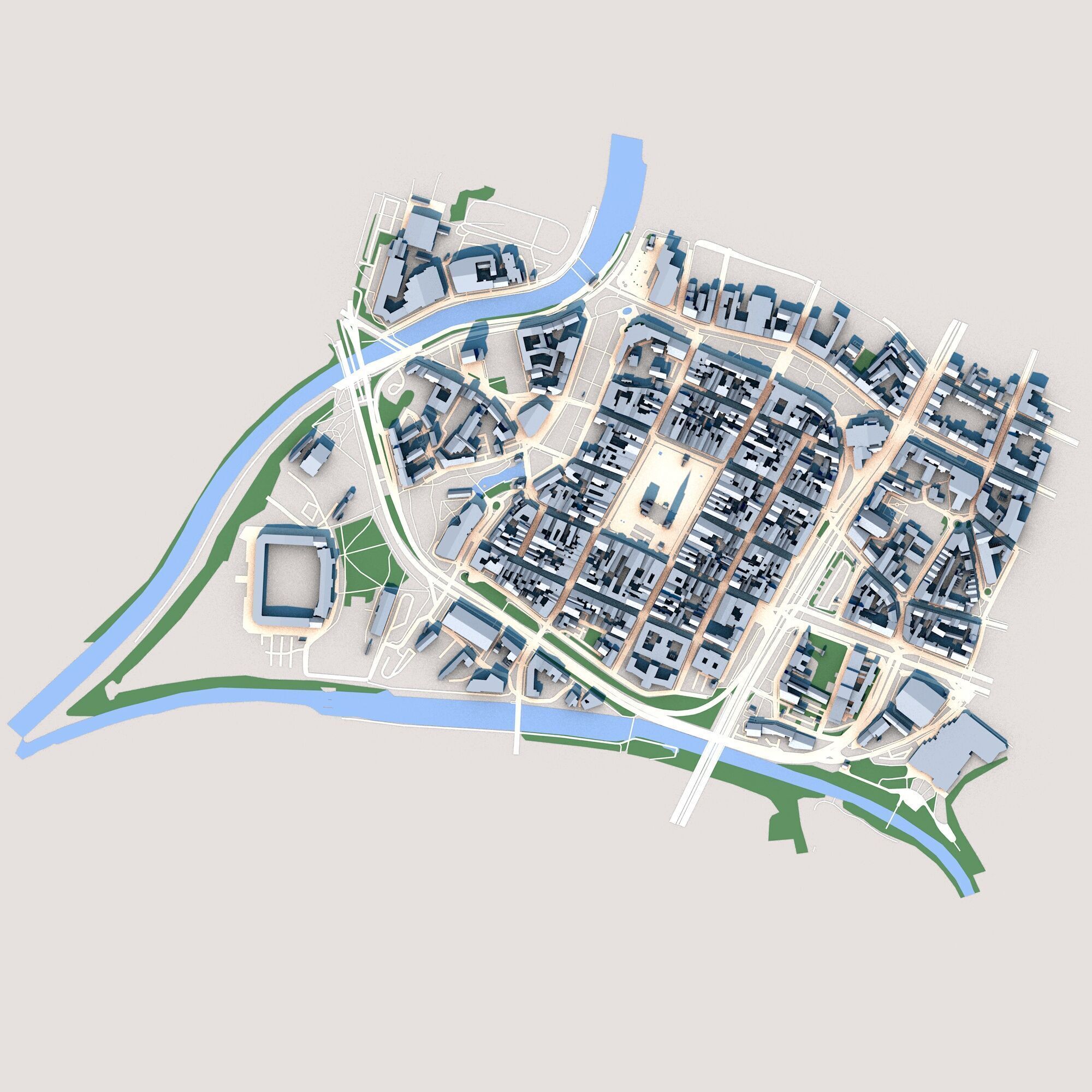 Cathedral of St Bartholomew Pilsen Czechia 3D model_2