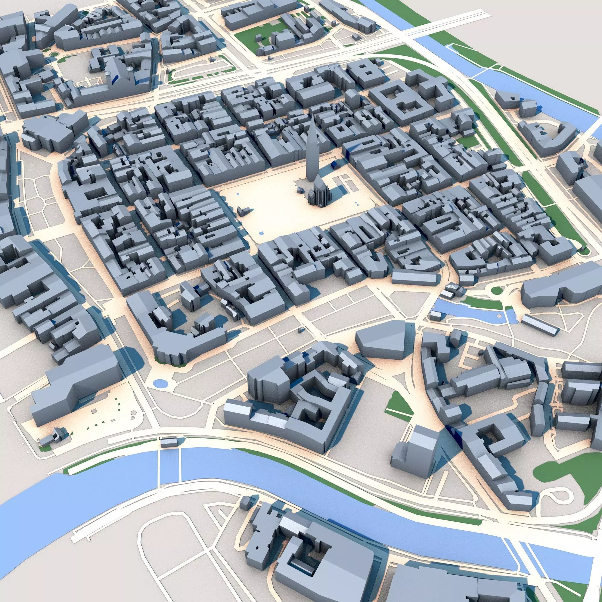 Cathedral of St Bartholomew Pilsen Czechia 3D model_0