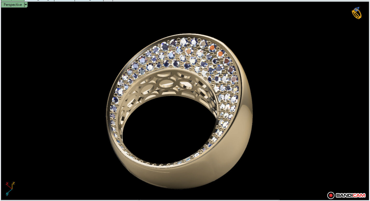 Goldsmith Rad Jewelry Ring Model - Insideros 3D model_1