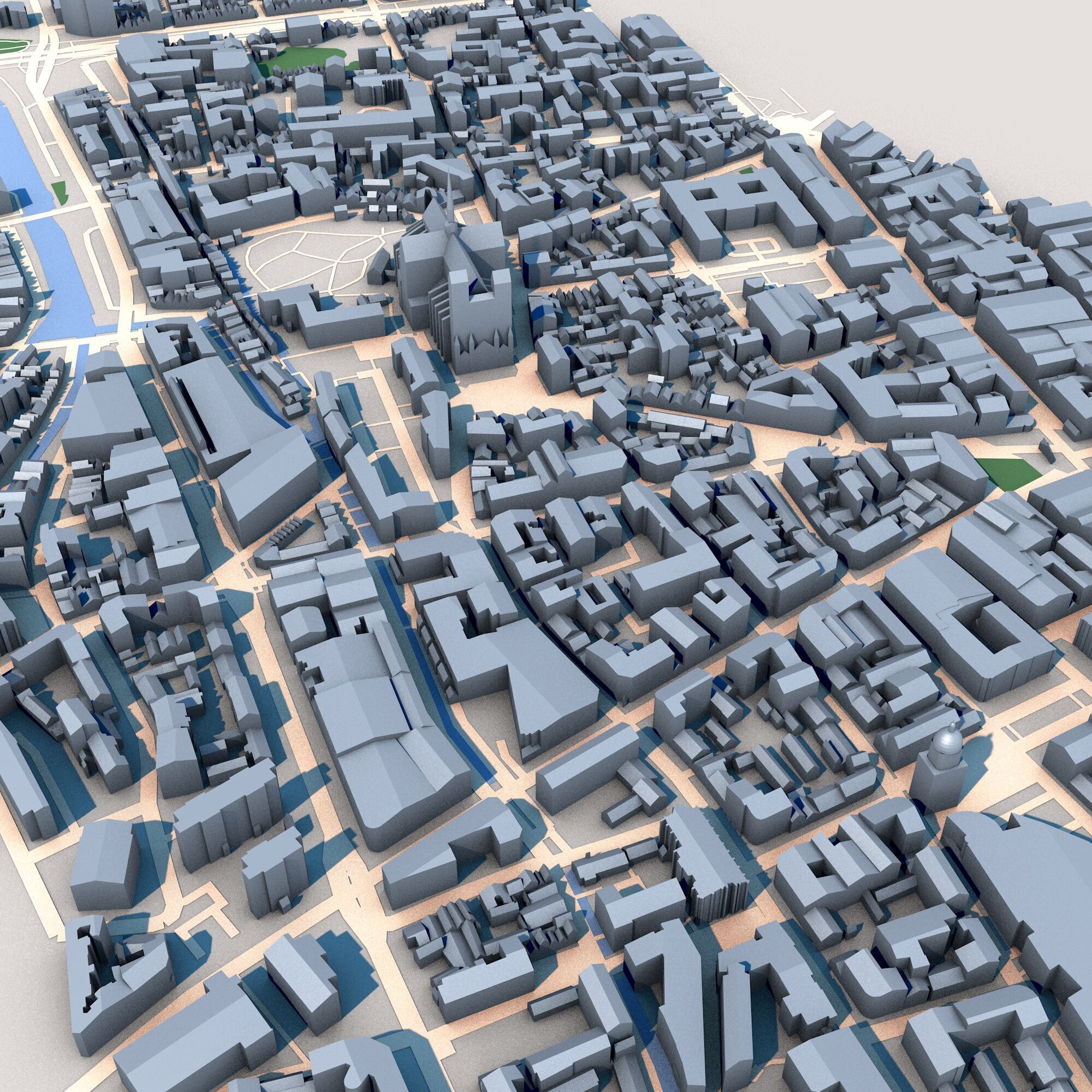 Cathedrale Notre-Dame dAmiens France 3D model_6