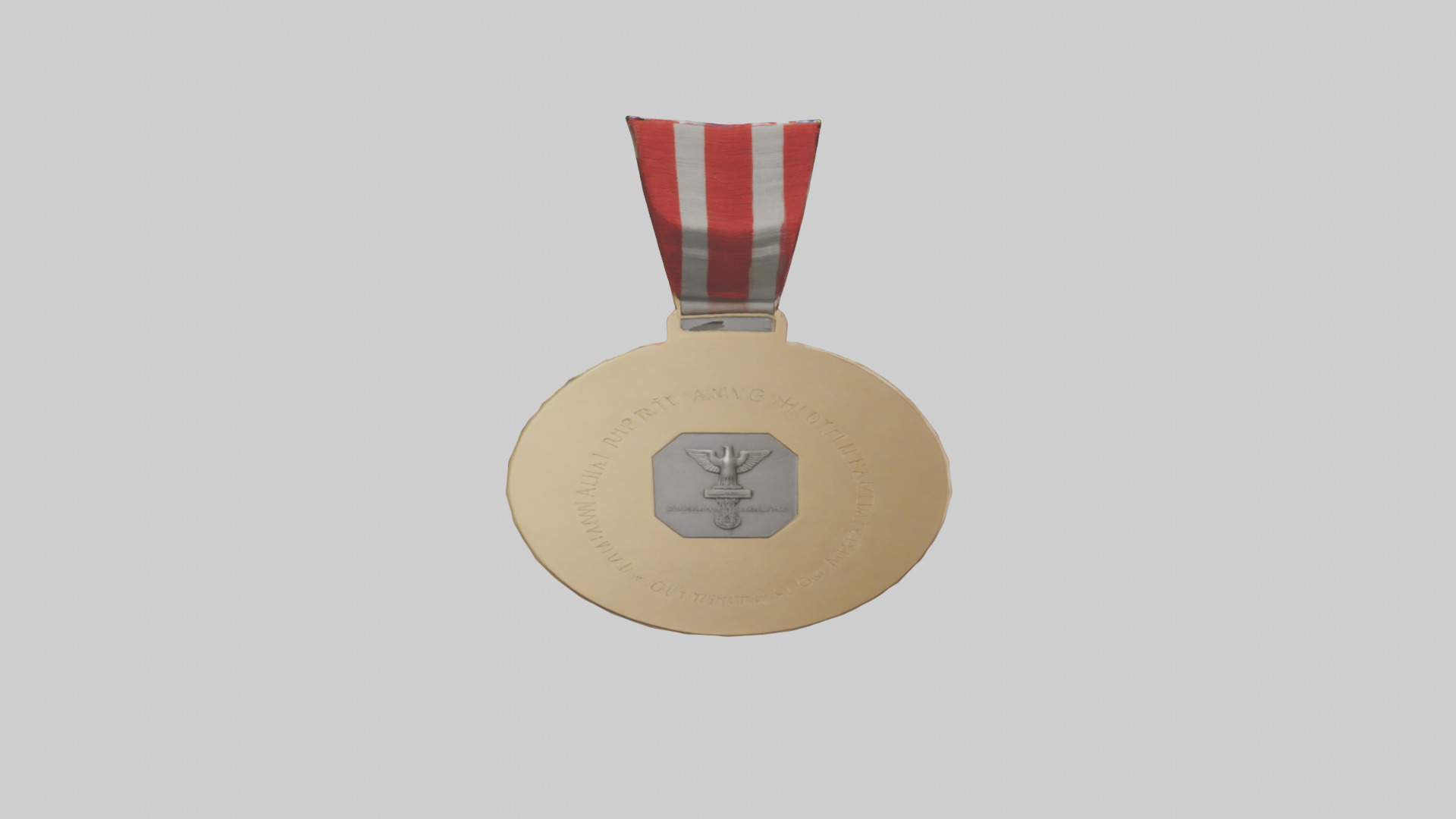 Humanitarian Medal model Low-poly 3D model_15