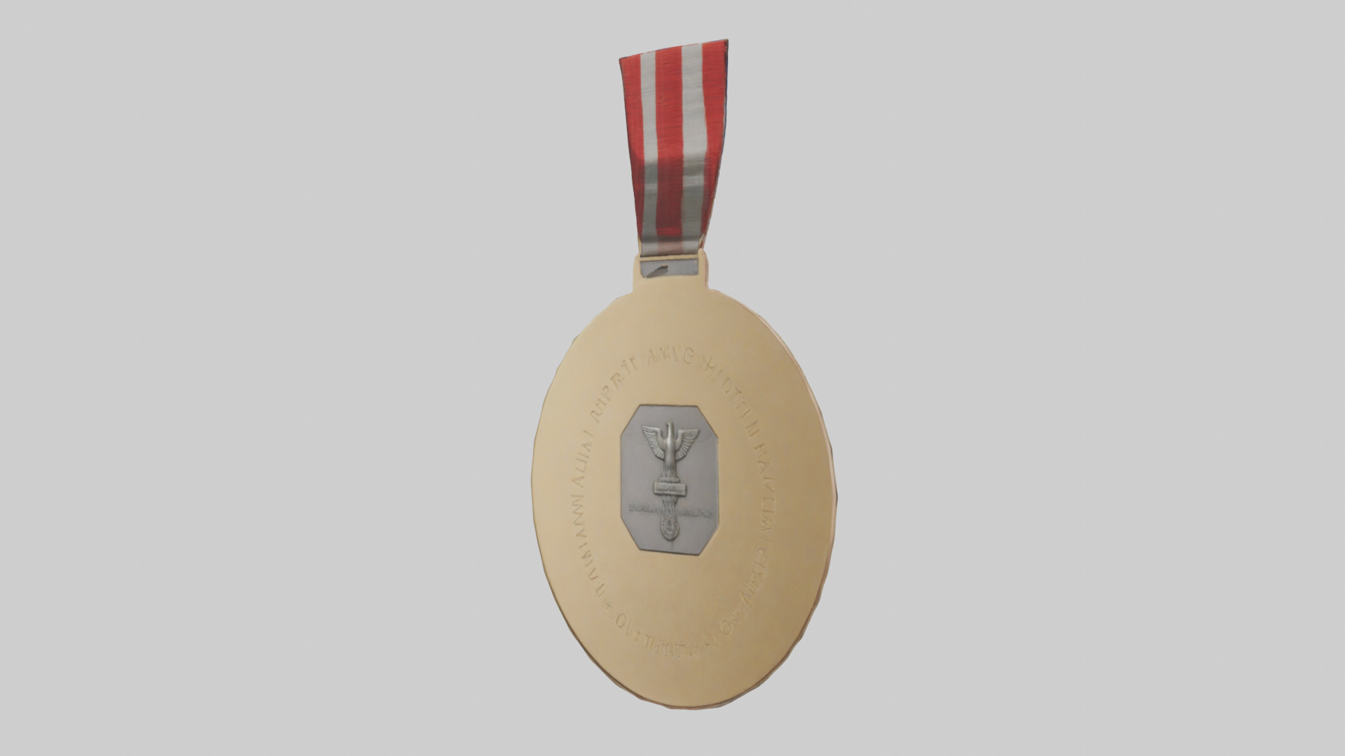 Humanitarian Medal model Low-poly 3D model_2