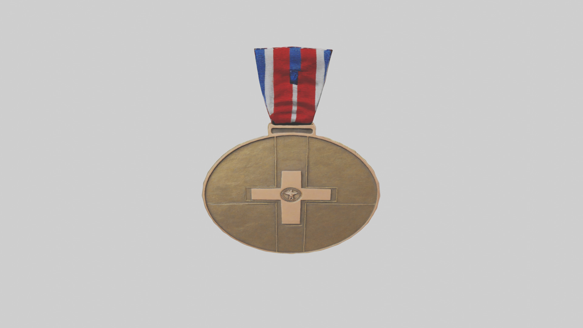 Humanitarian Medal model Low-poly 3D model_16