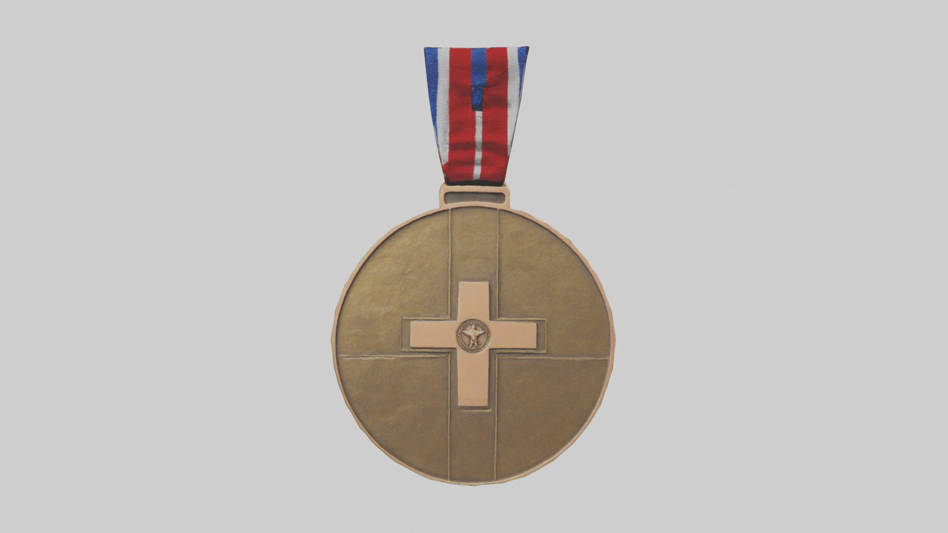 Humanitarian Medal model Low-poly 3D model_9