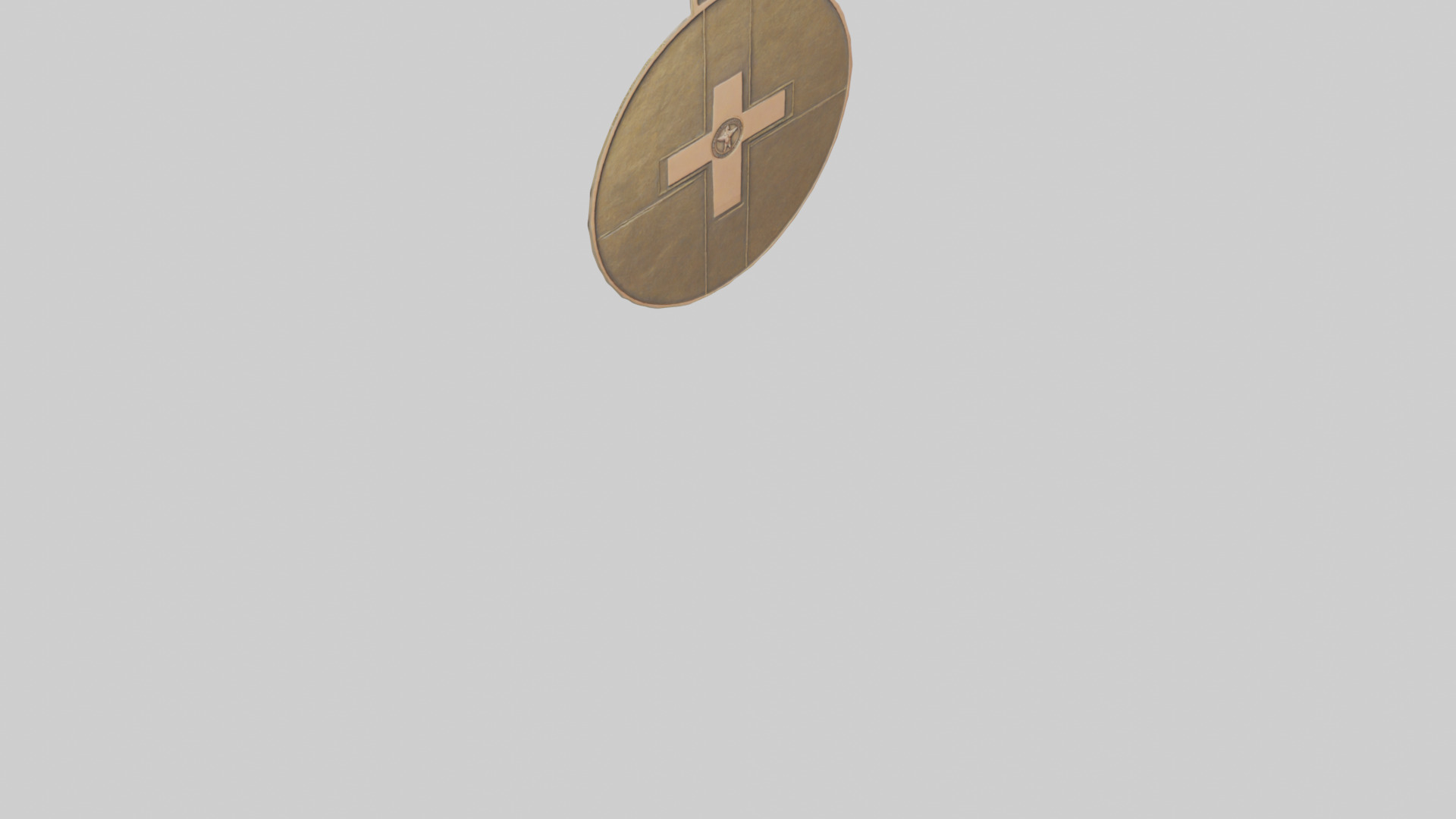 Humanitarian Medal model Low-poly 3D model_6