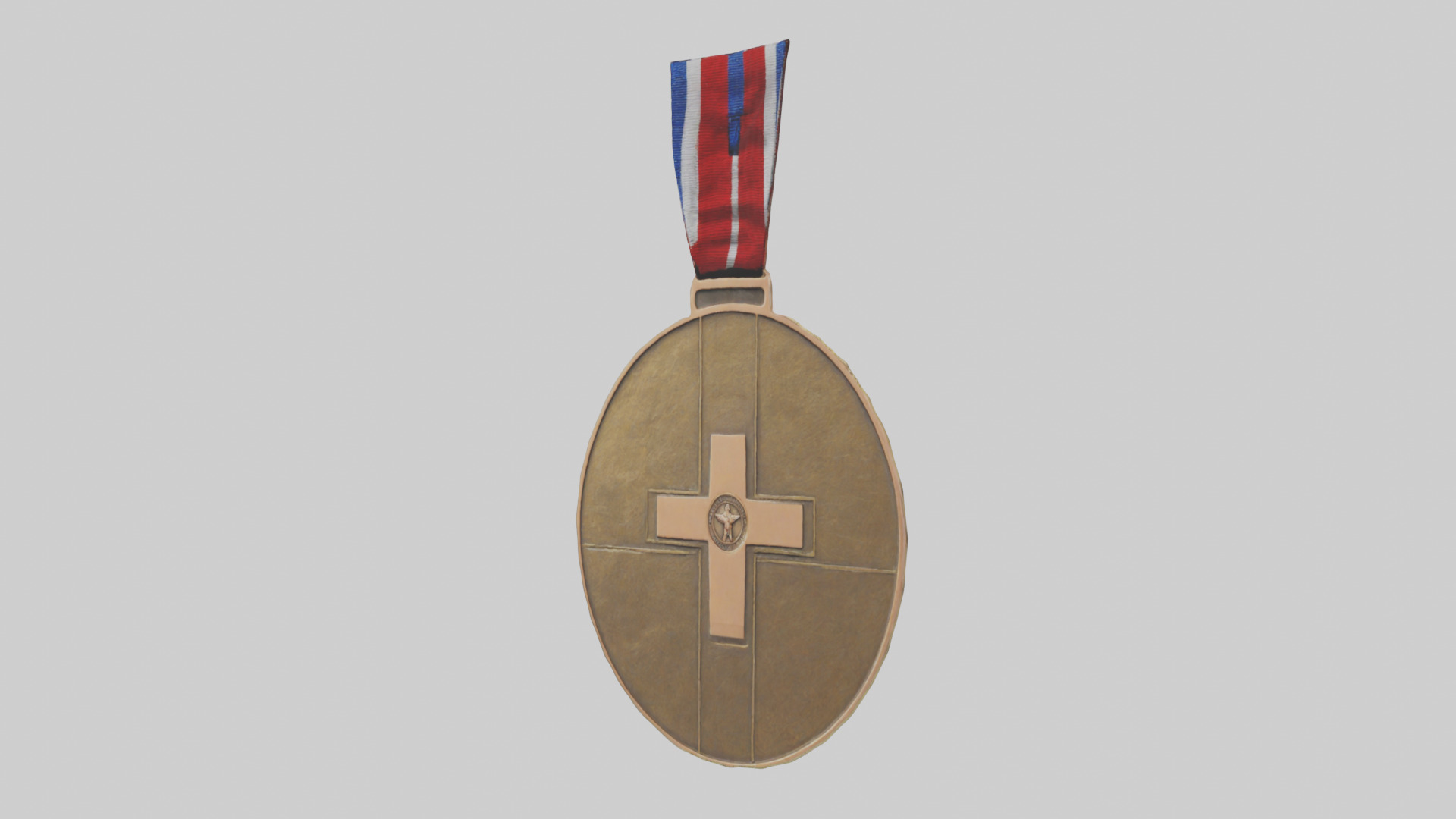 Humanitarian Medal model Low-poly 3D model_8