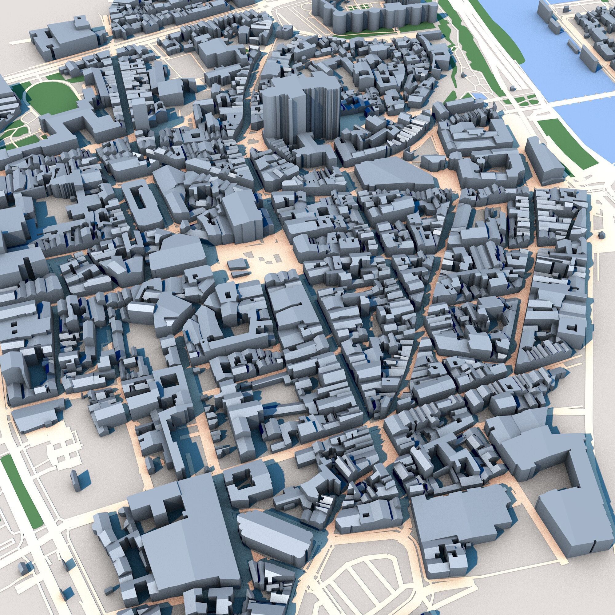 Cathedrale Saint-Maurice dAngers France 3D model_7