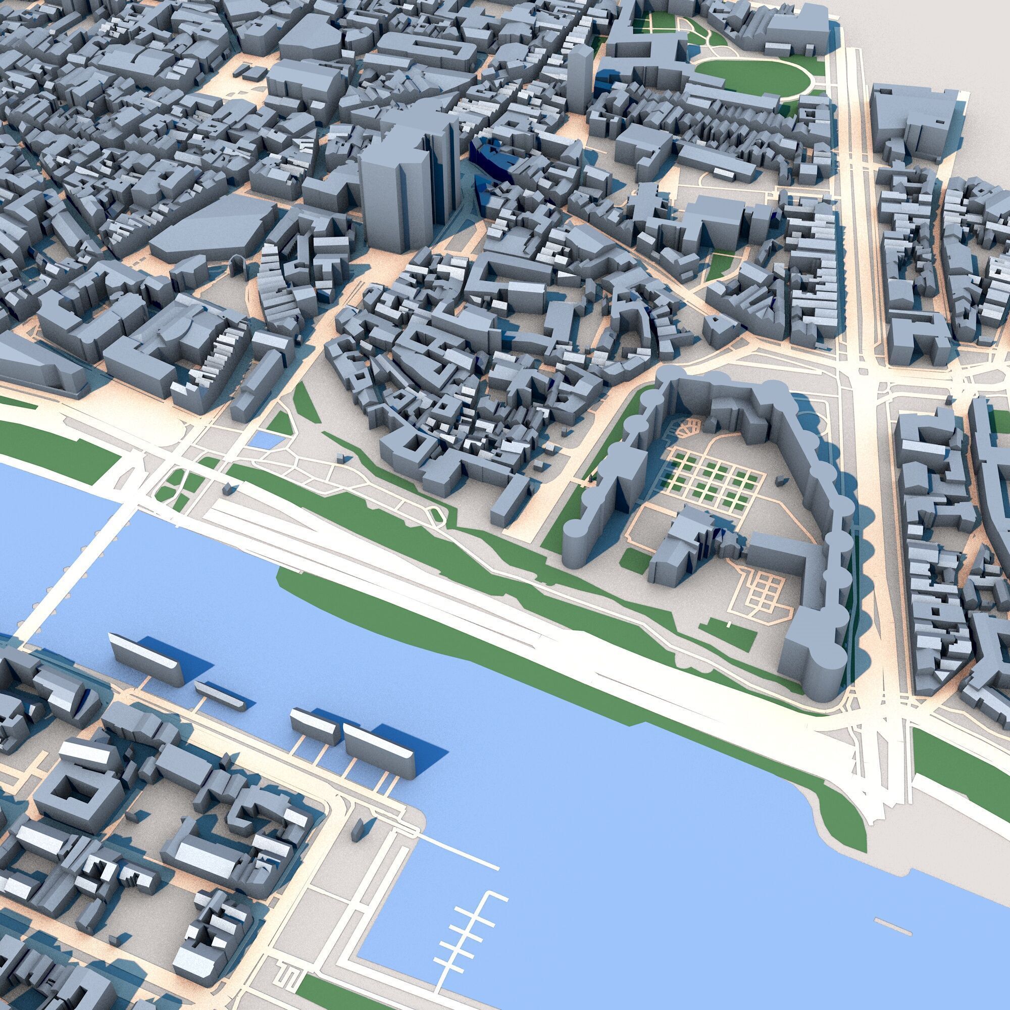 Cathedrale Saint-Maurice dAngers France 3D model_5