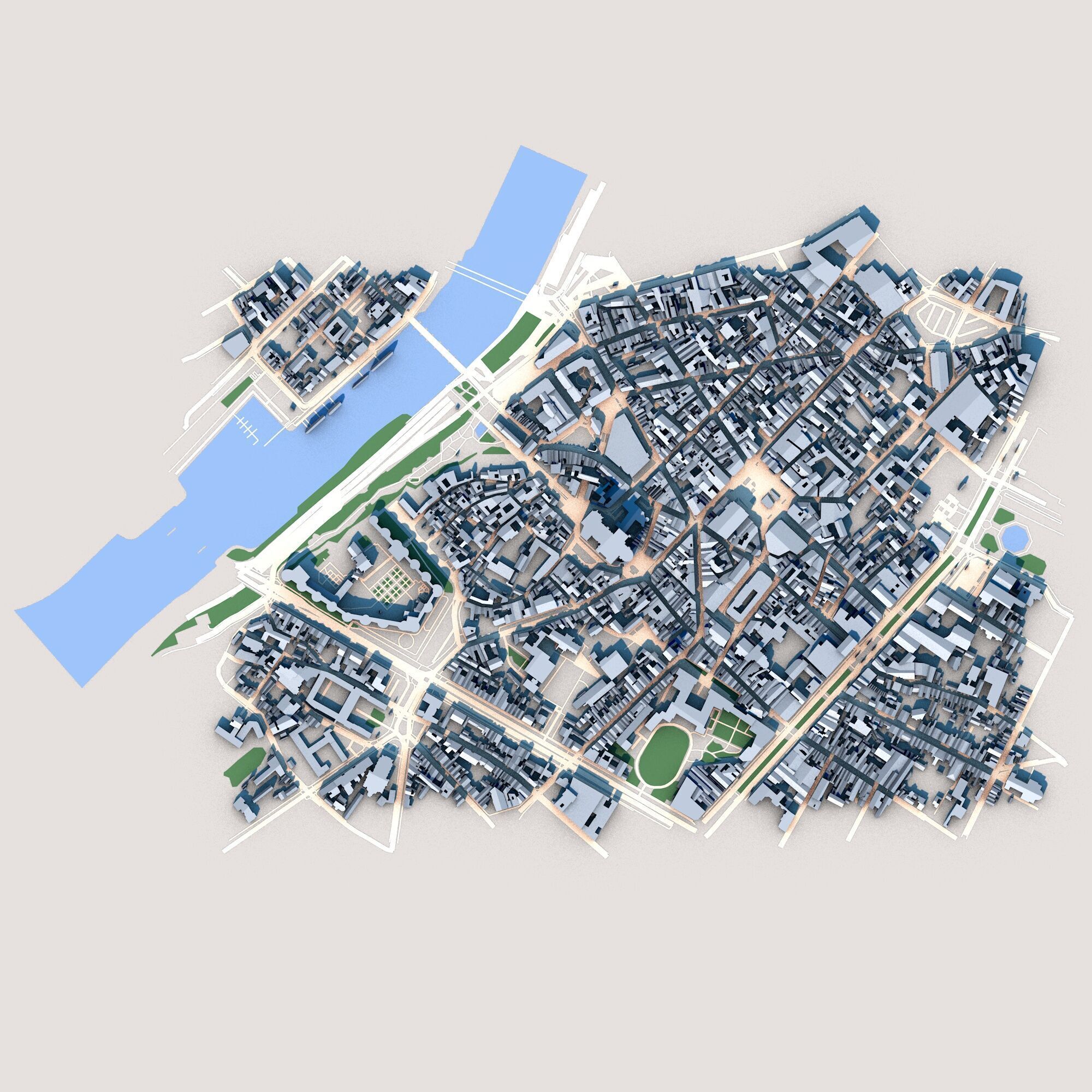 Cathedrale Saint-Maurice dAngers France 3D model_1