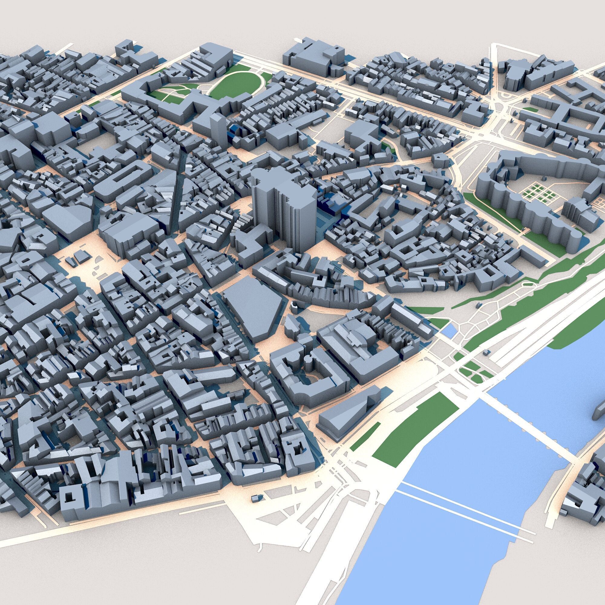 Cathedrale Saint-Maurice dAngers France 3D model_6