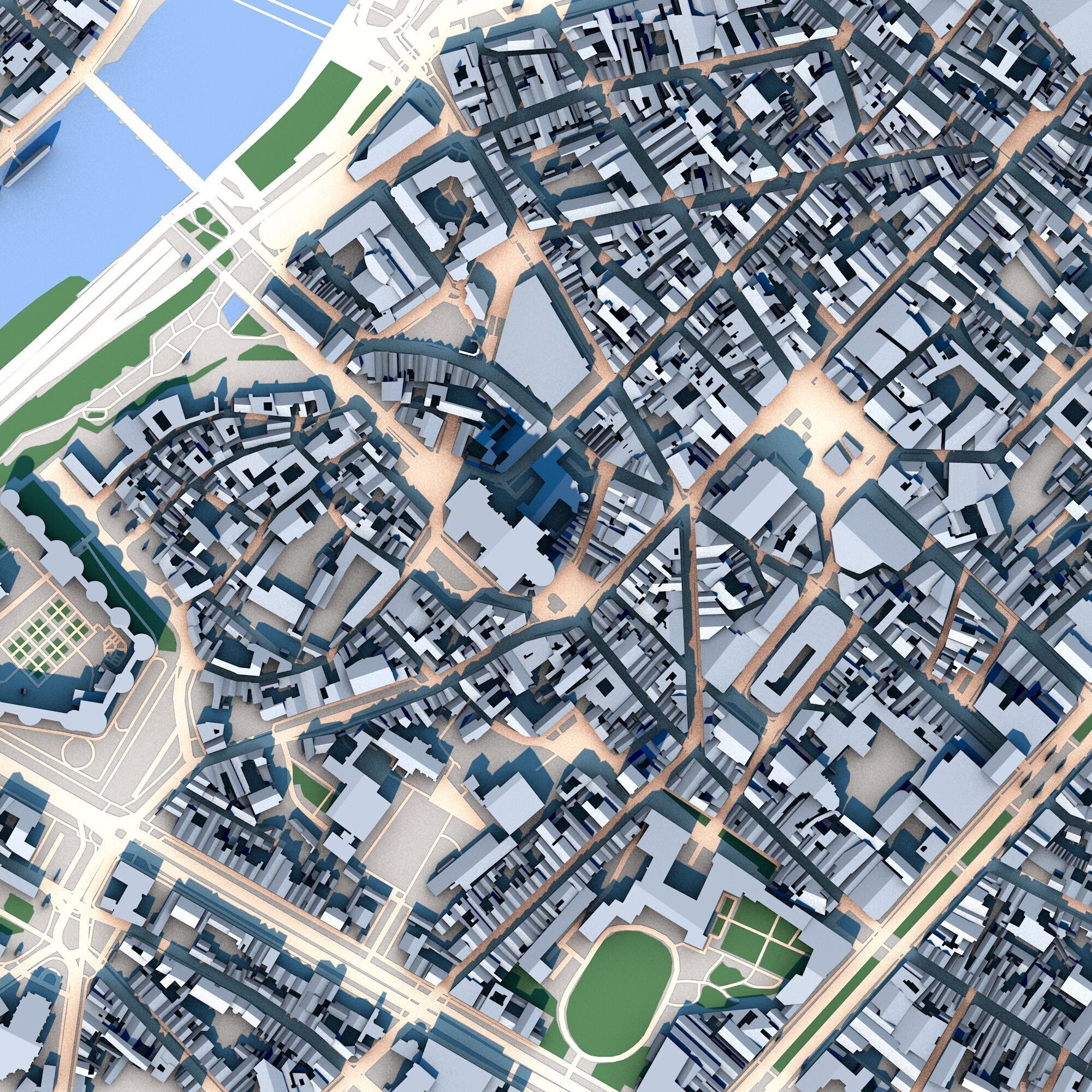 Cathedrale Saint-Maurice dAngers France 3D model_2