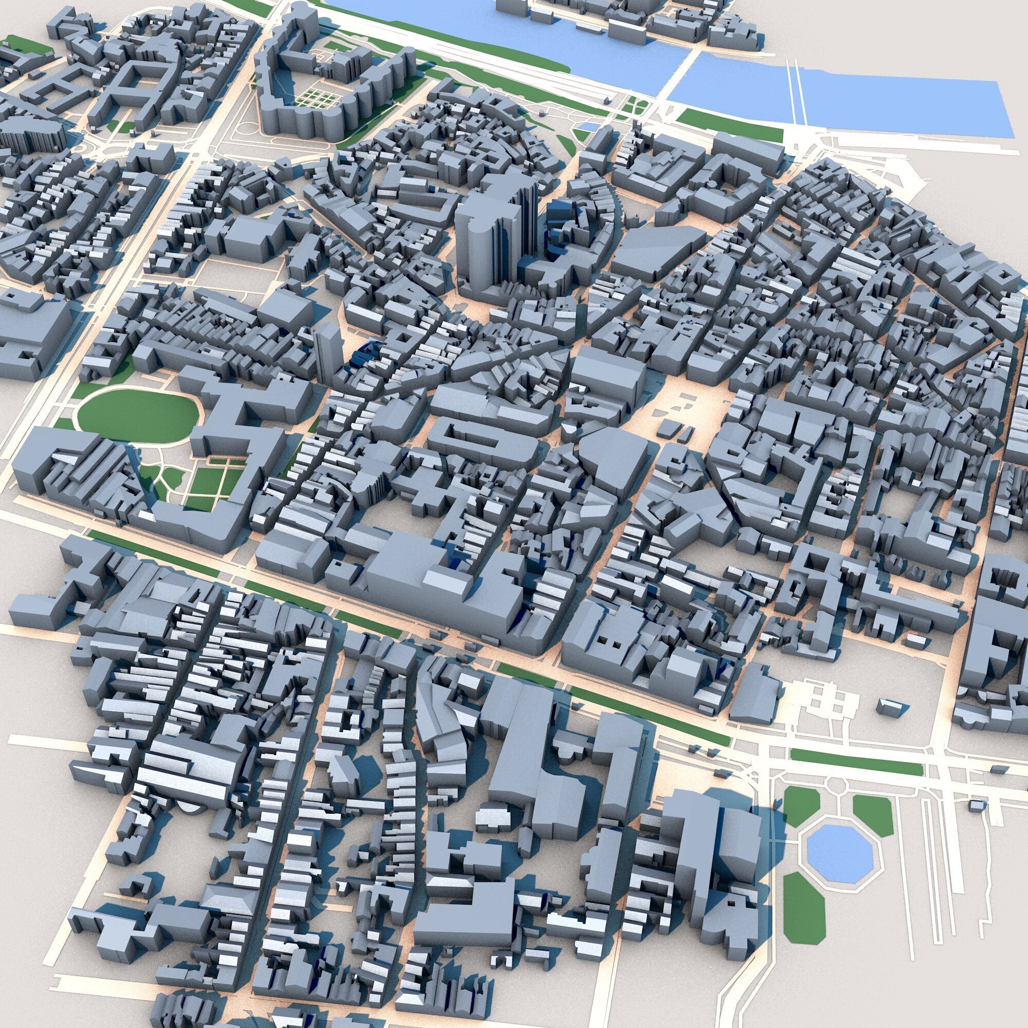 Cathedrale Saint-Maurice dAngers France 3D model_8