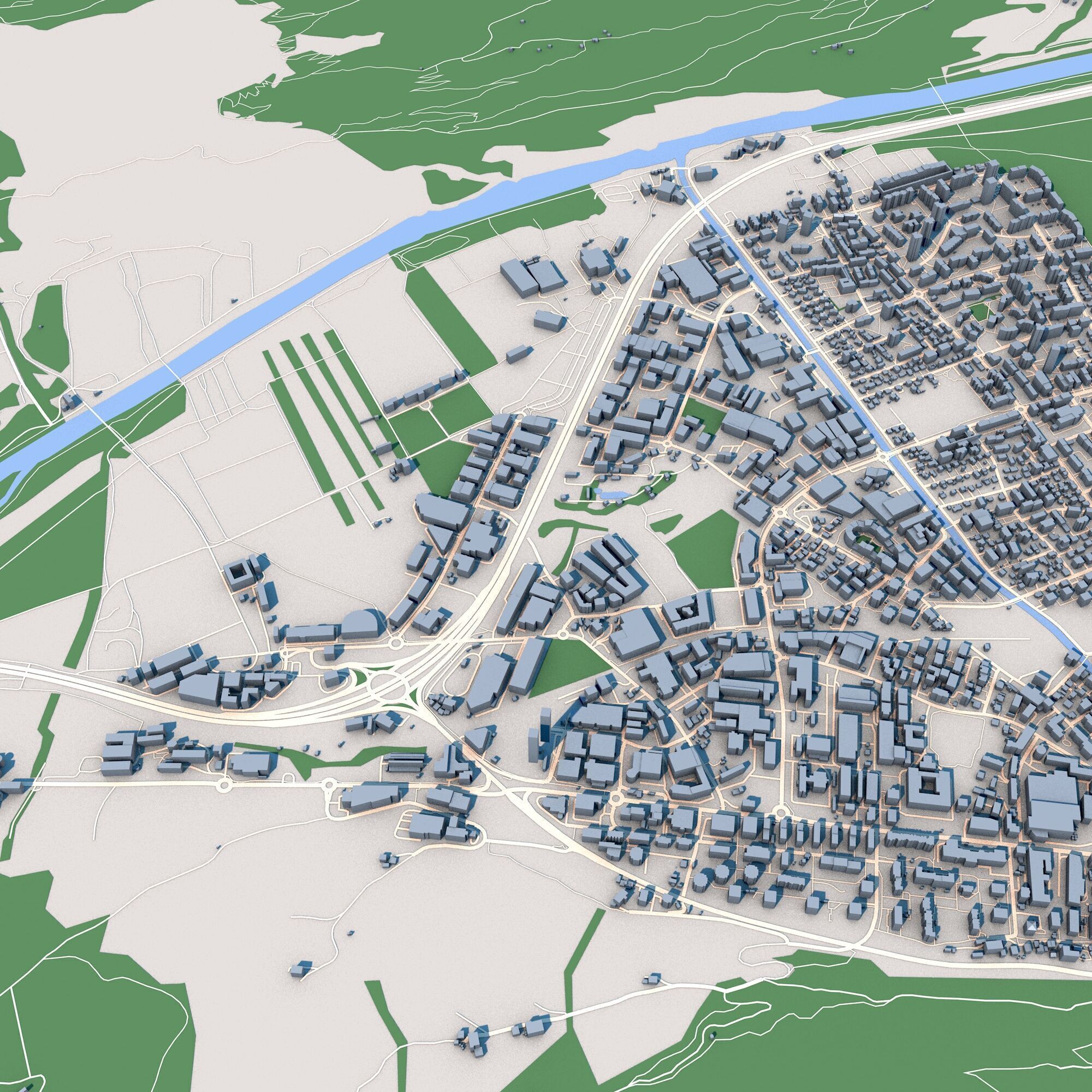 Chur City Switzerland 3D model_3