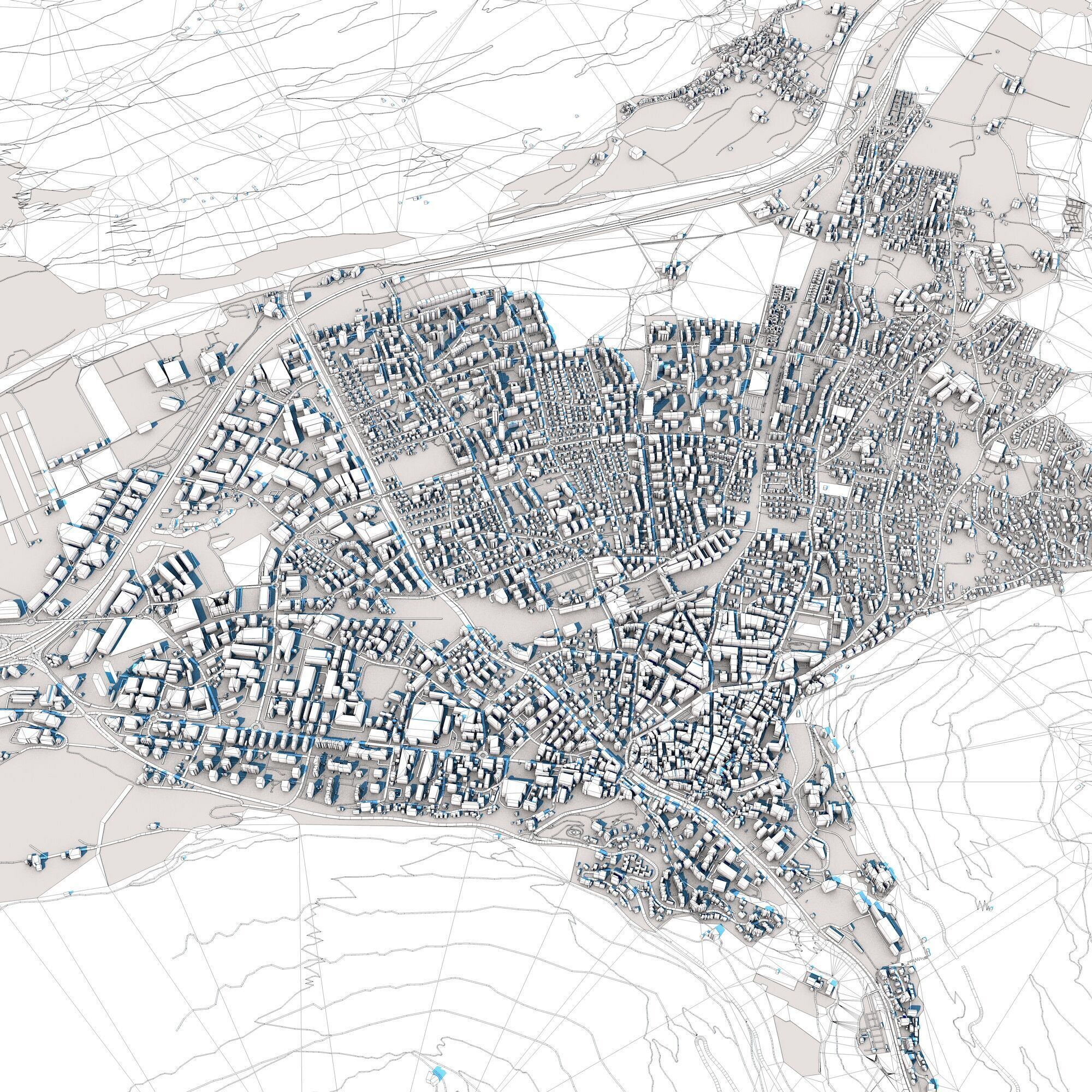 Chur City Switzerland 3D model_10