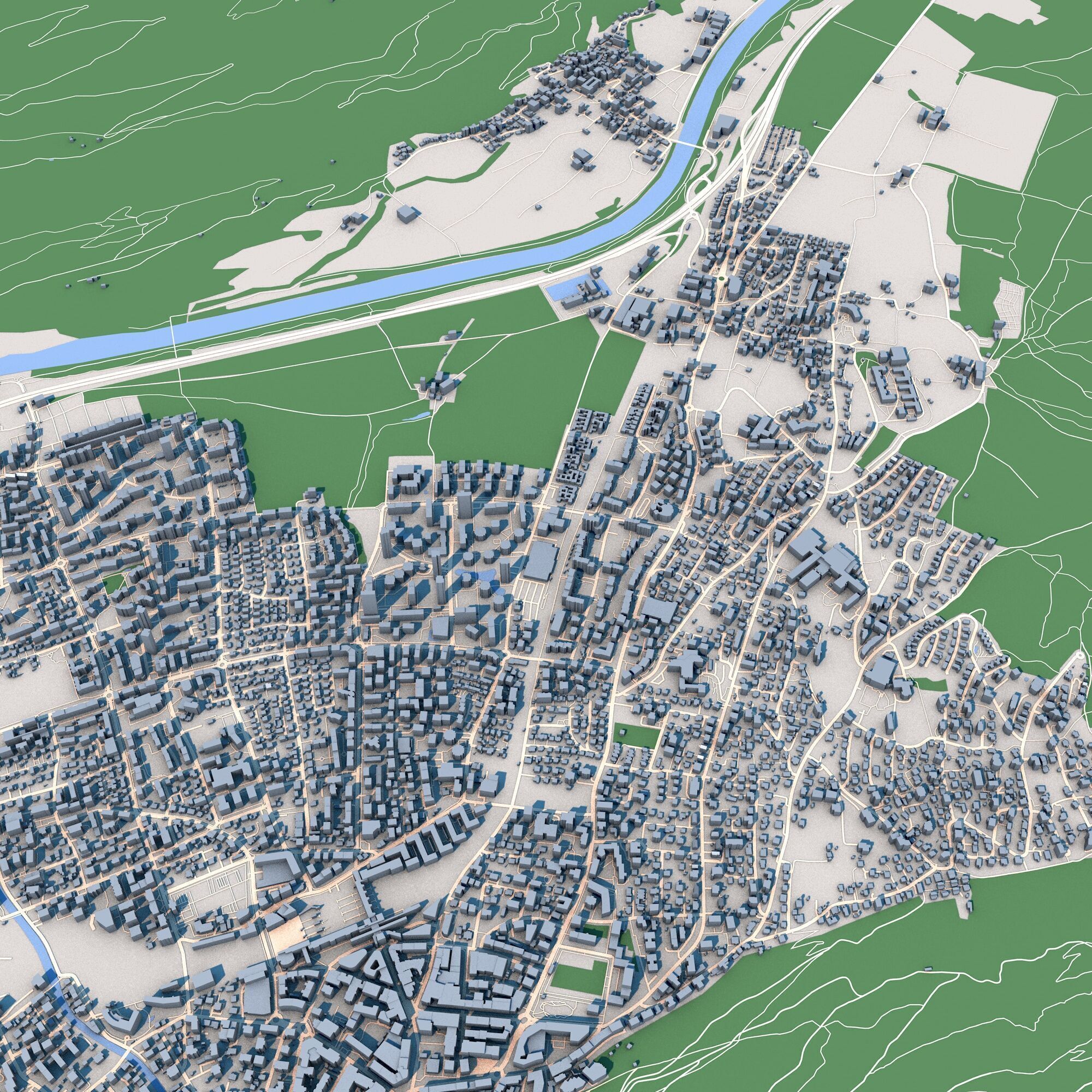 Chur City Switzerland 3D model_4