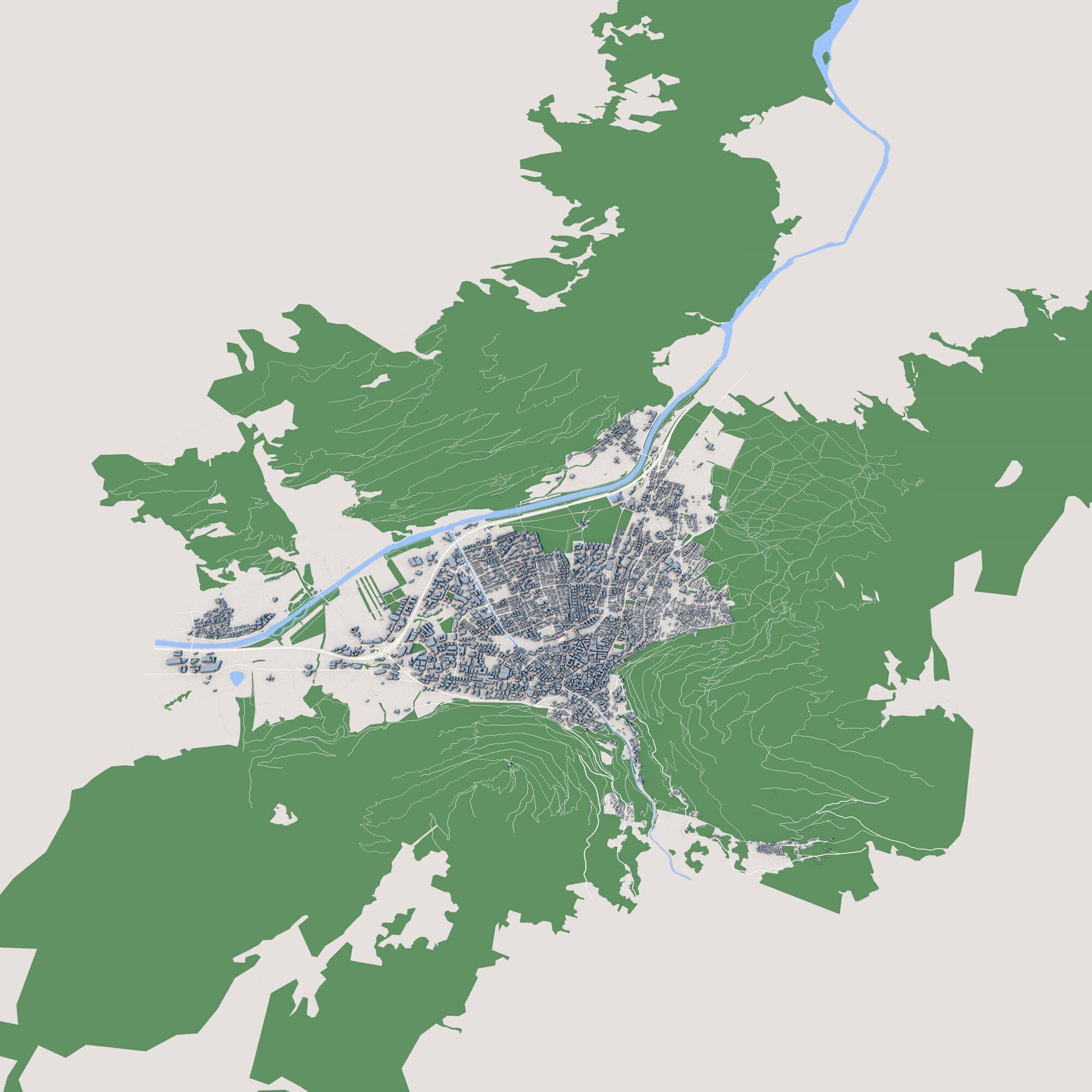 Chur City Switzerland 3D model_9