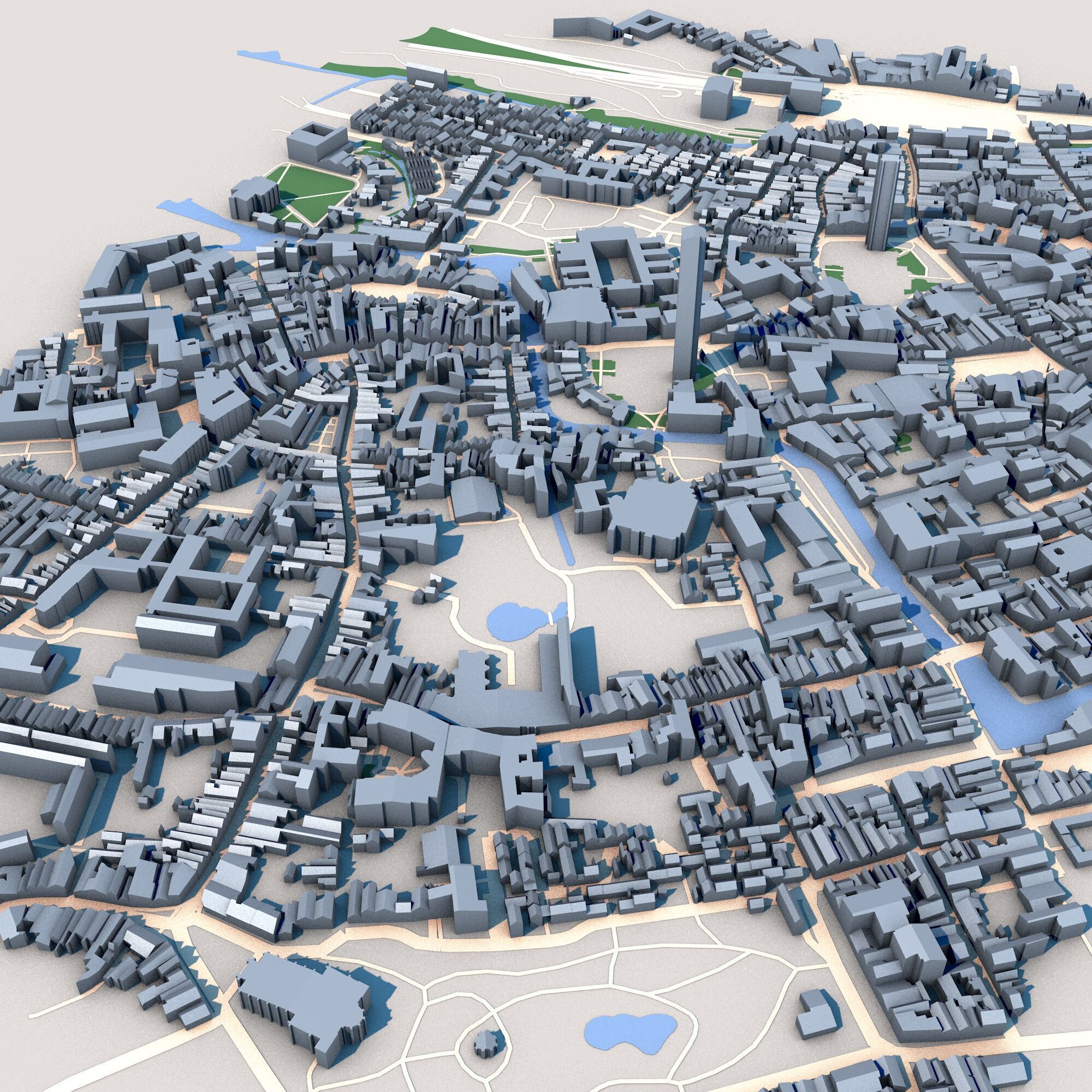 Church of Our Lady Bruges Belgium Low-poly 3D model_4