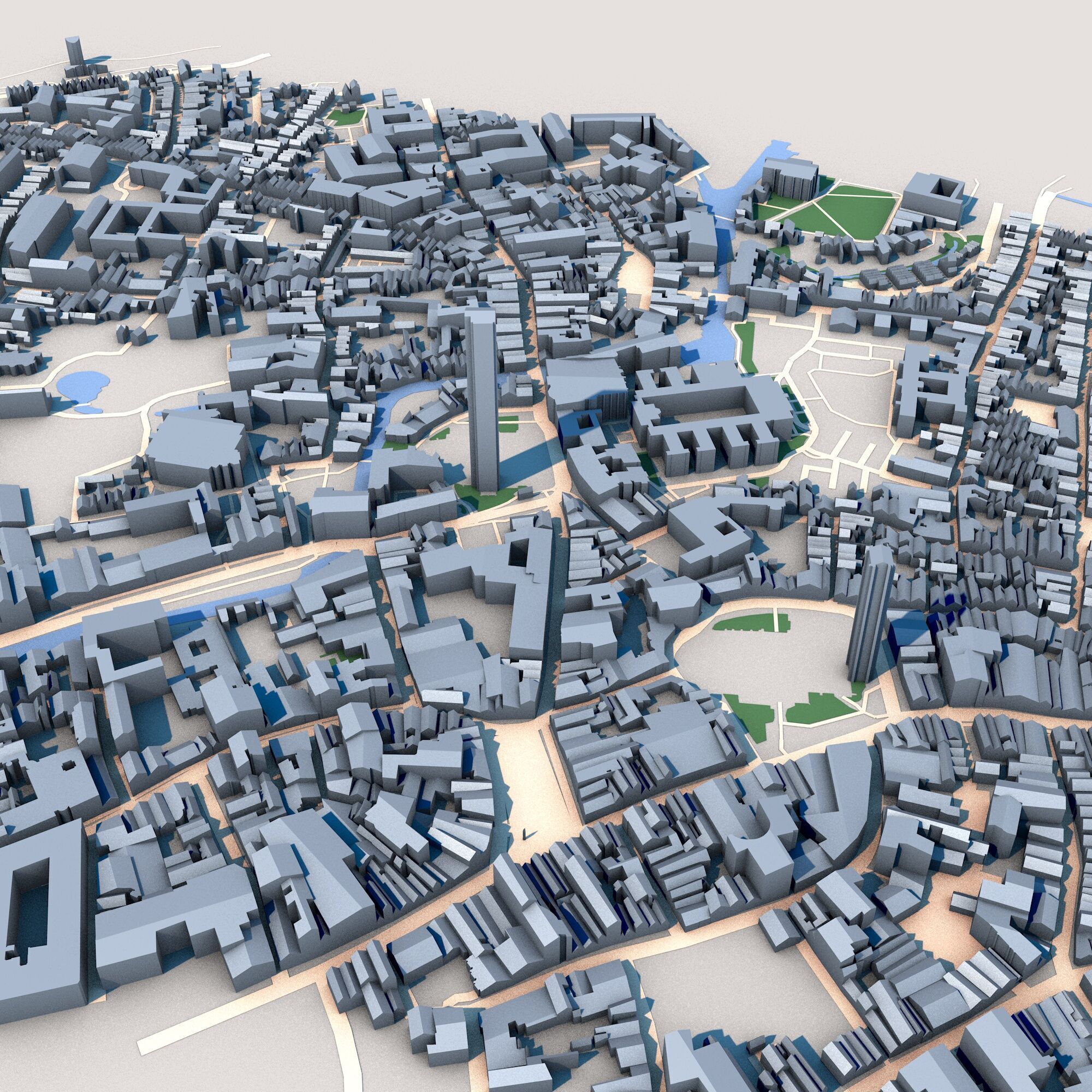 Church of Our Lady Bruges Belgium Low-poly 3D model_6