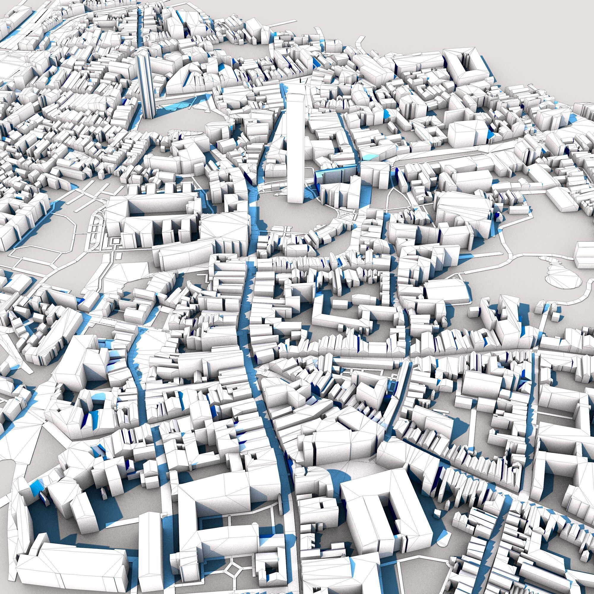 Church of Our Lady Bruges Belgium Low-poly 3D model_8