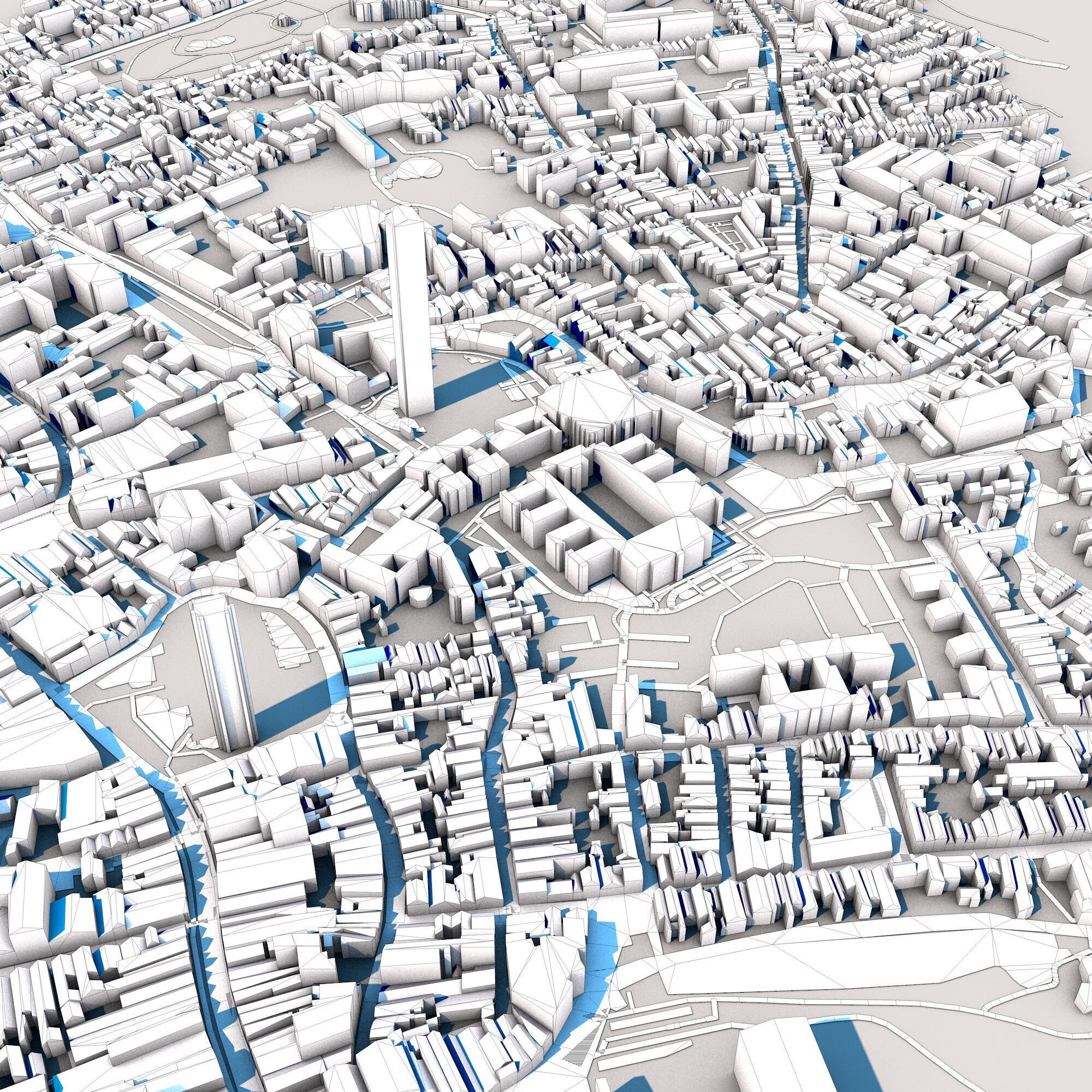 Church of Our Lady Bruges Belgium Low-poly 3D model_9