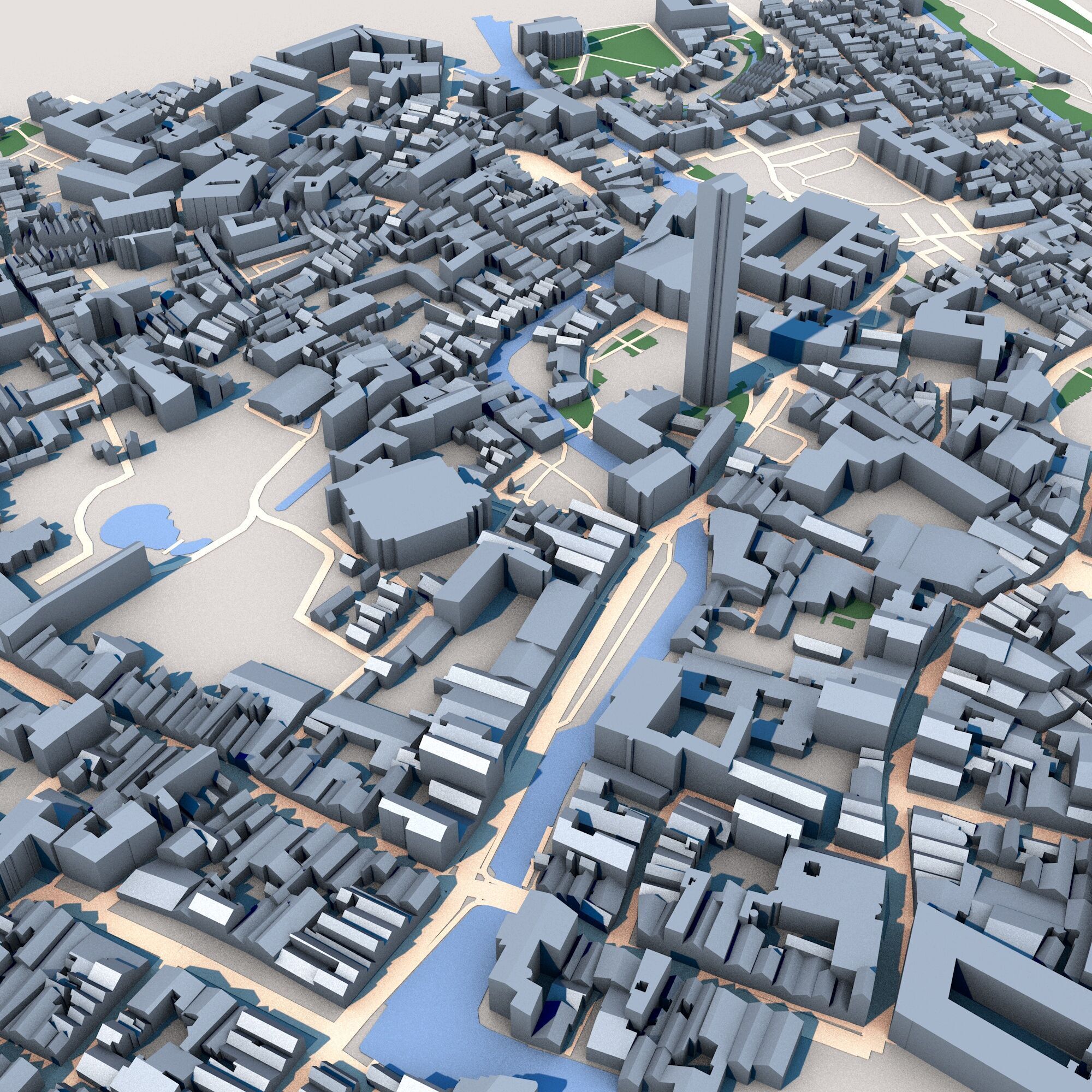 Church of Our Lady Bruges Belgium Low-poly 3D model_5