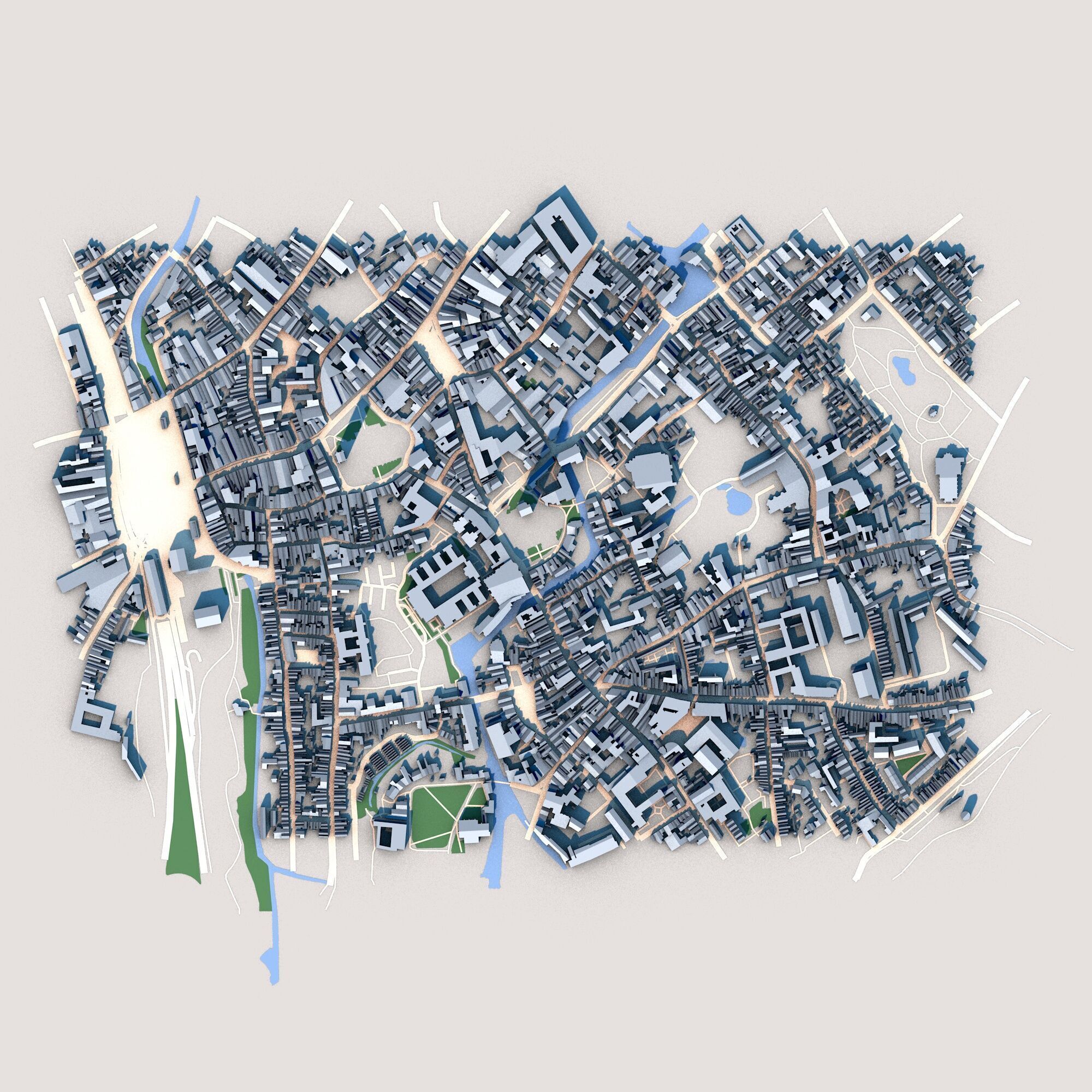 Church of Our Lady Bruges Belgium Low-poly 3D model_1