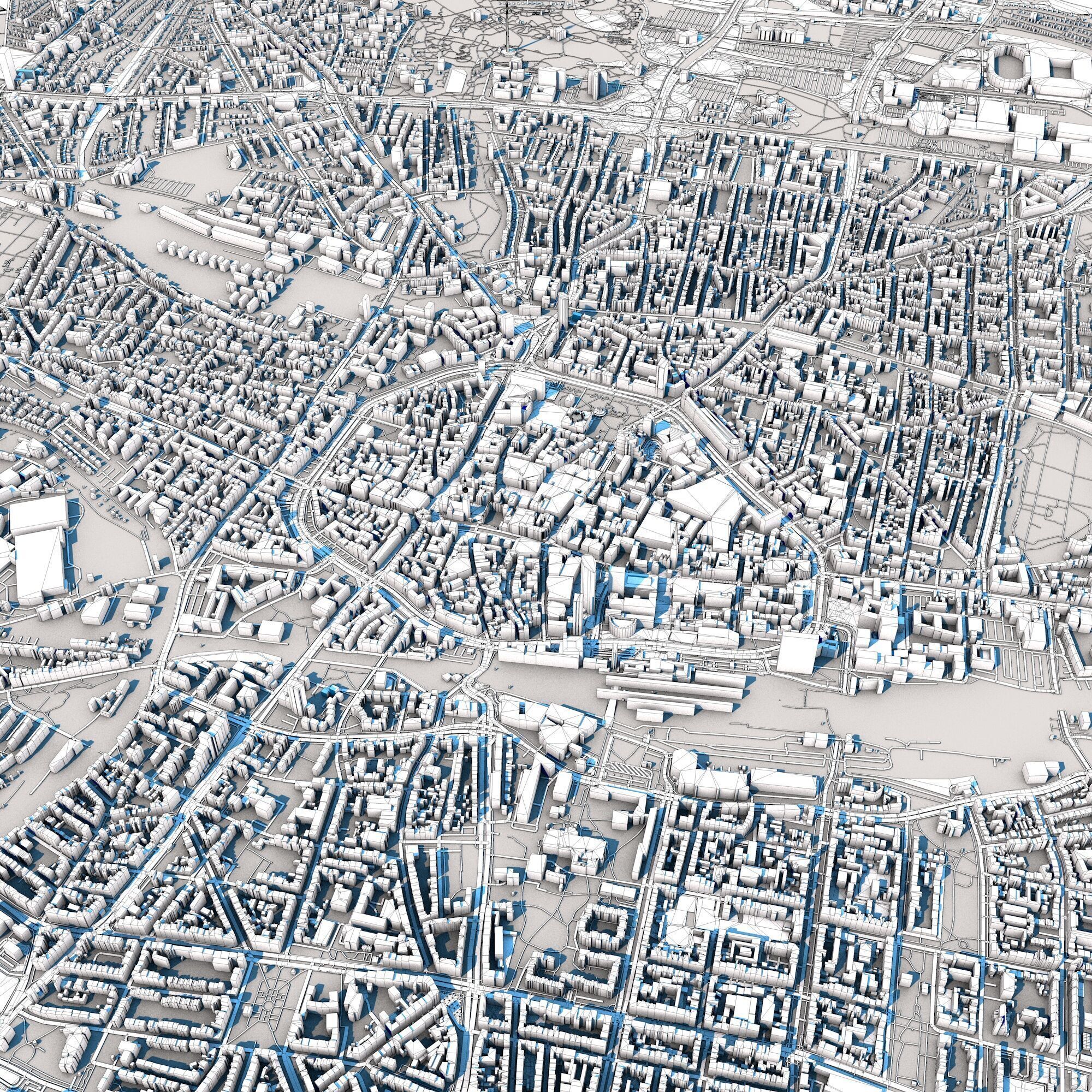 Dortmund City Germany 3D model_13