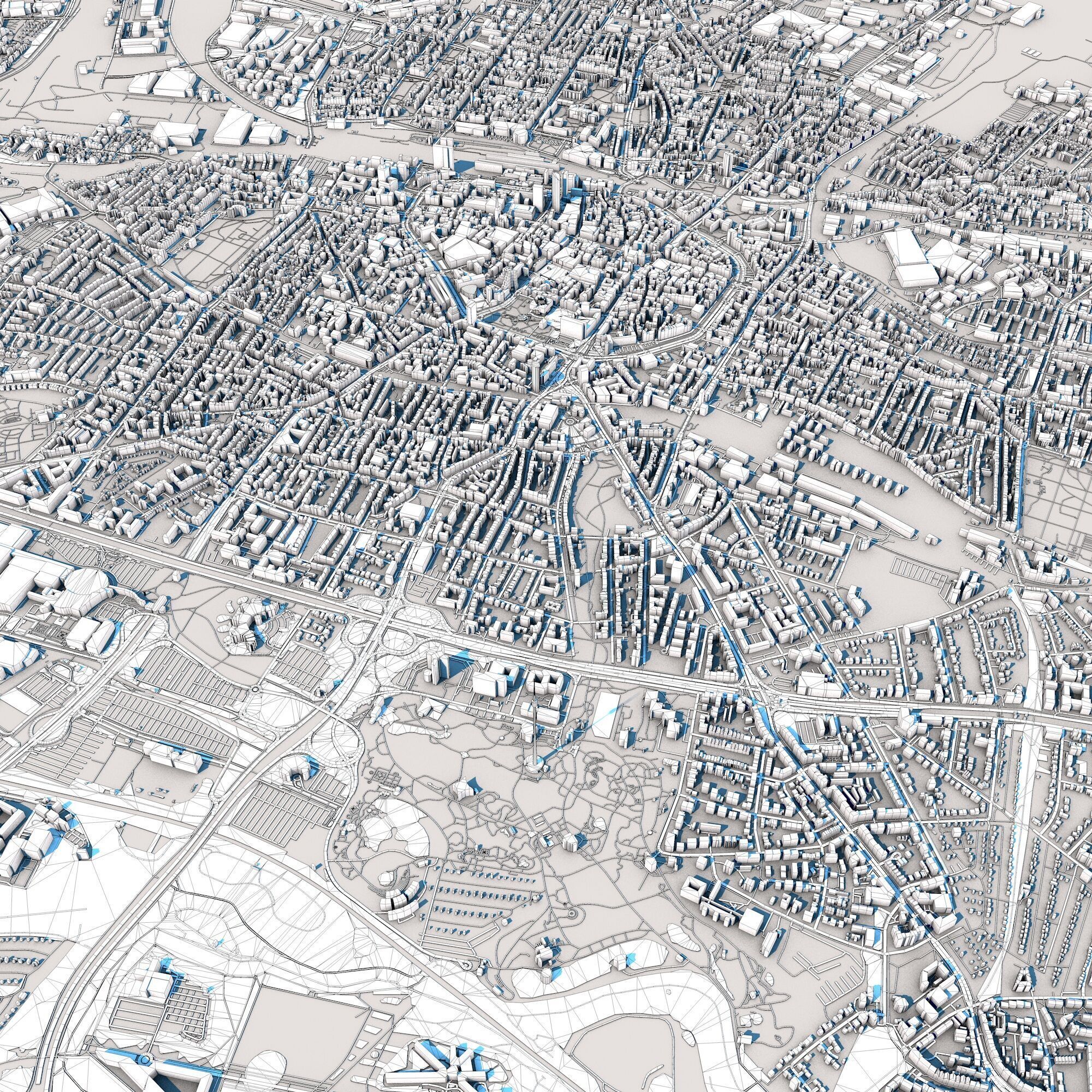 Dortmund City Germany 3D model_12