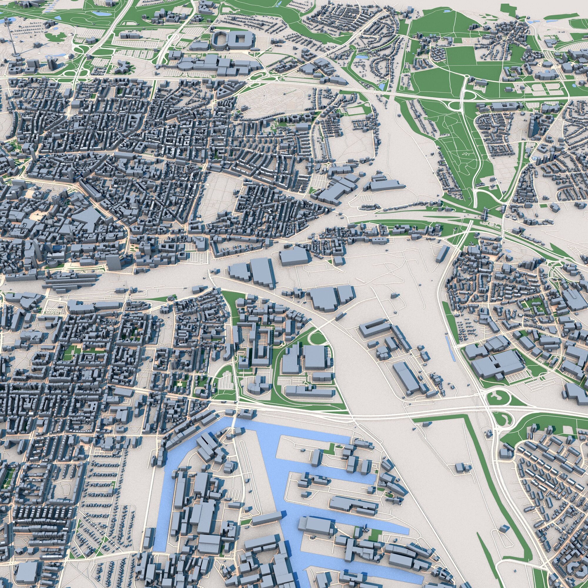 Dortmund City Germany 3D model_10