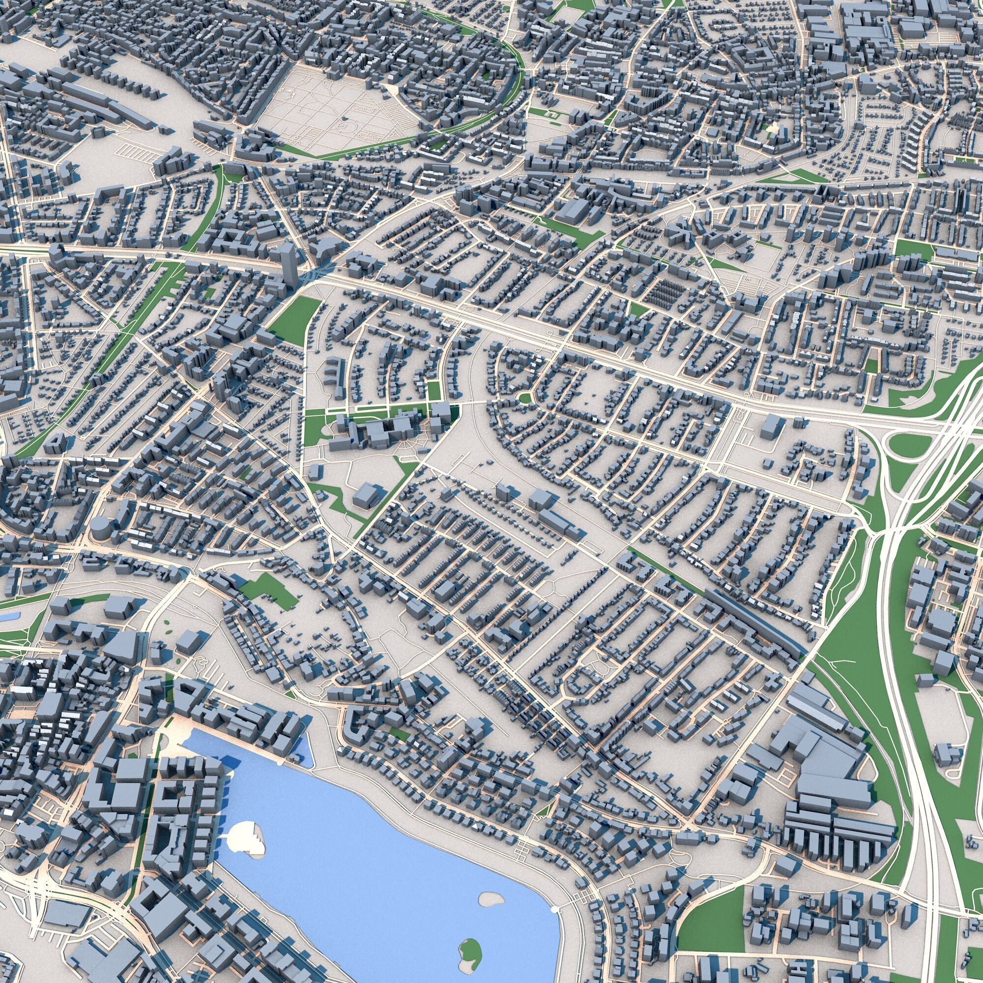 Dortmund City Germany 3D model_7