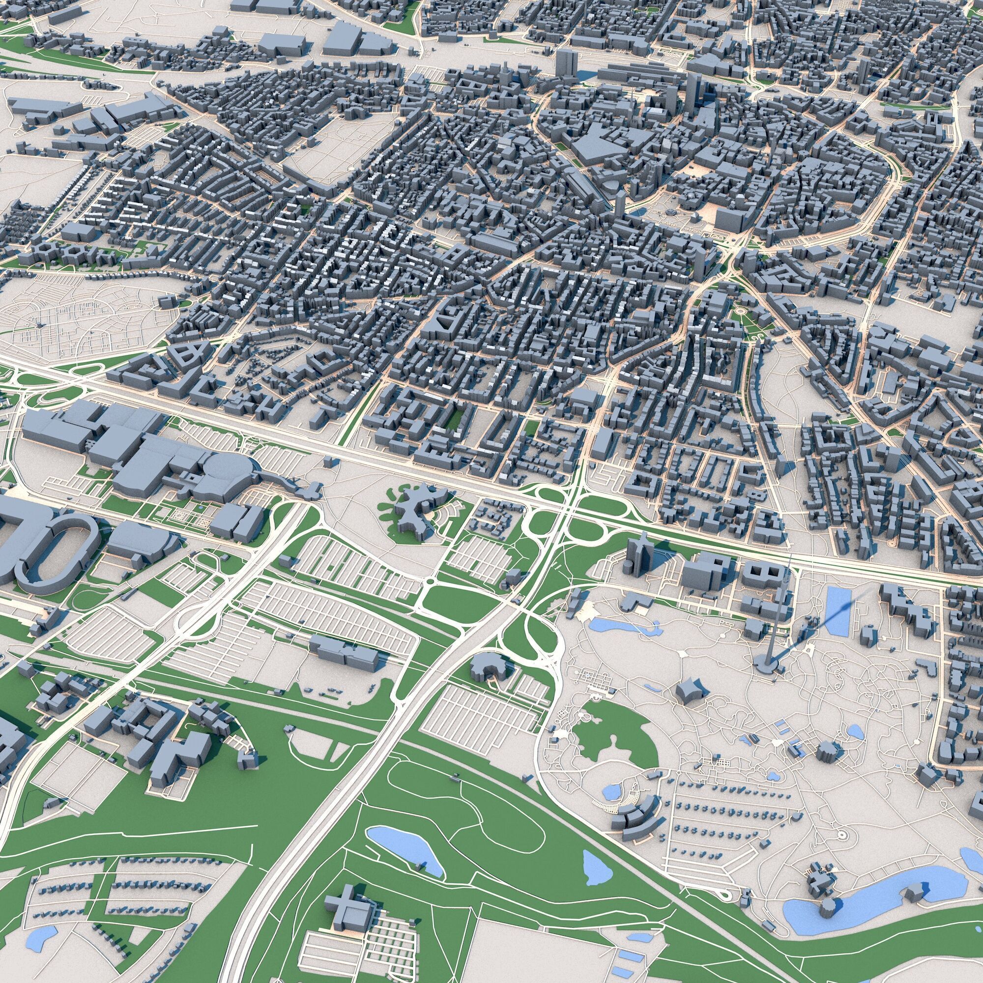 Dortmund City Germany 3D model_3